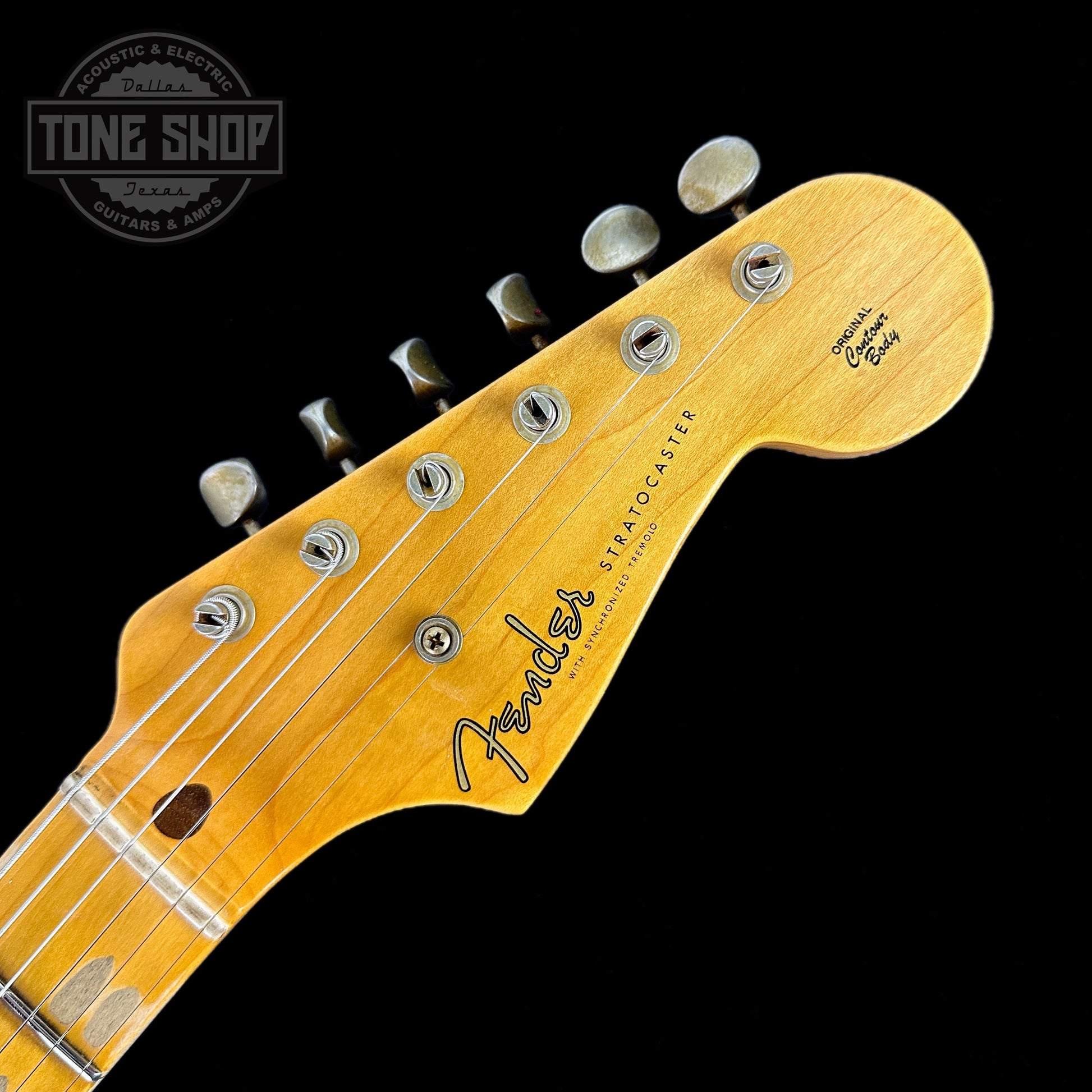 Fender Custom Shop 1956 Stratocaster Journeyman Relic Maple Neck Aged Black w/case CZ578247