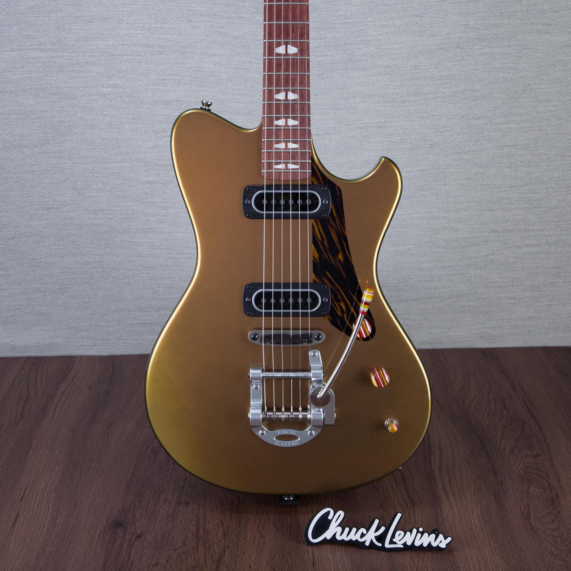 Powers Electric A-Type Electric Guitar - Chroma Canteloupe - #B011
