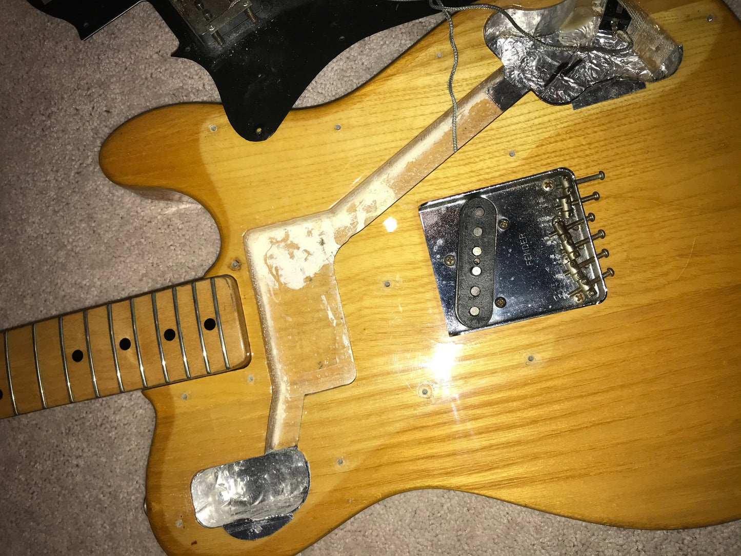 1976 Fender Telecaster Custom in Natural - 100% Original, Lightweight Tele, Keith Richards, 1970's