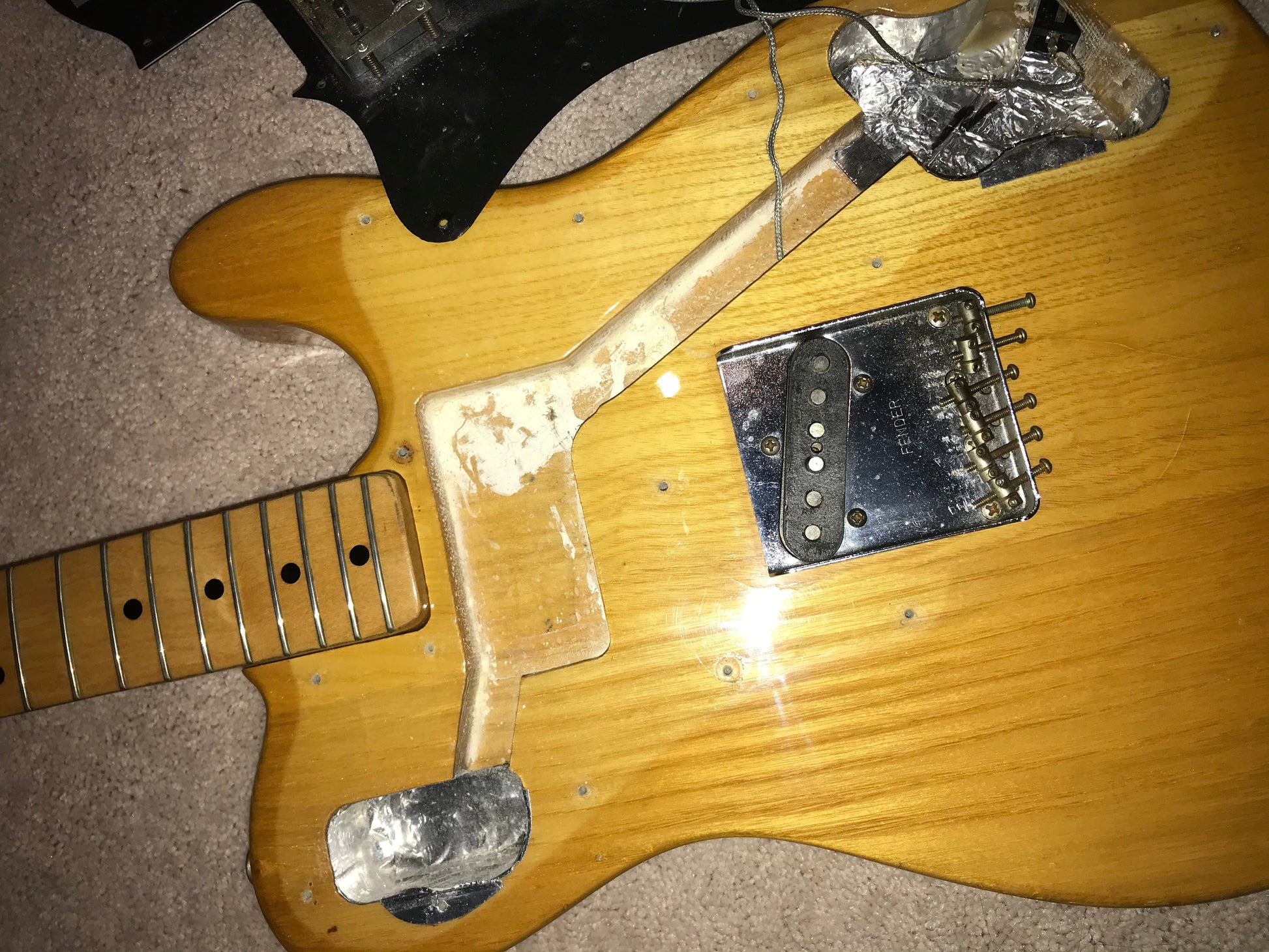 1976 Fender Telecaster Custom in Natural - 100% Original, Lightweight Tele, Keith Richards, 1970's