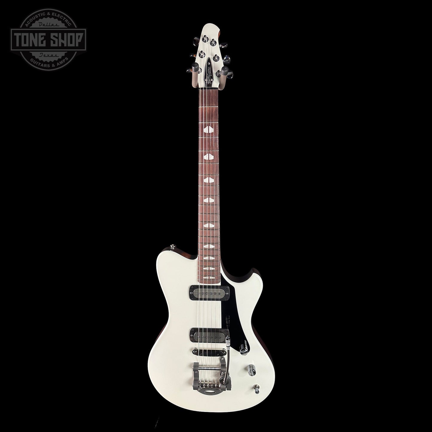 Powers Electric A-Type Pearl White FF42 Anodized Camtail Matching Headstock w/softcase B231