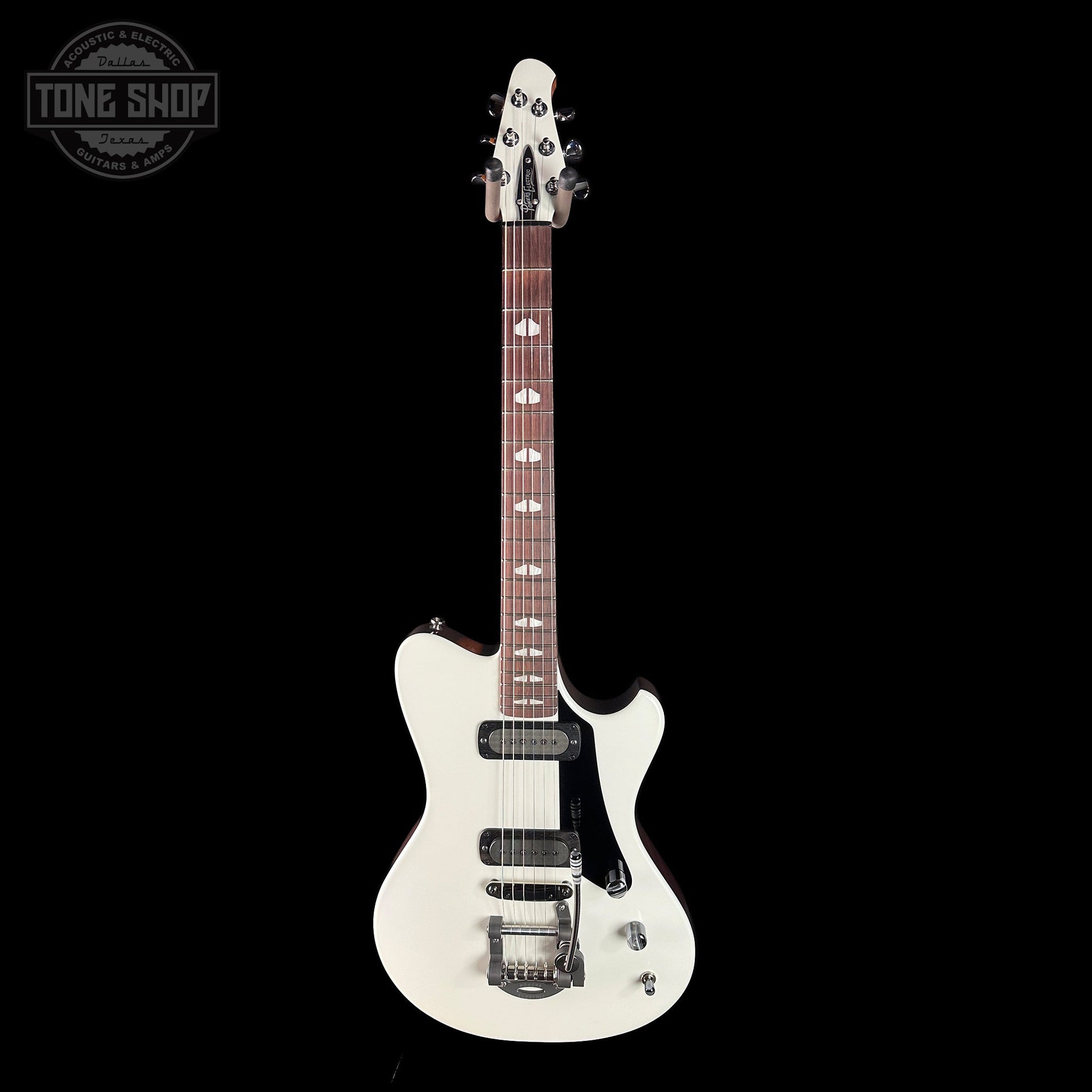 Powers Electric A-Type Pearl White FF42 Anodized Camtail Matching Headstock w/softcase B231