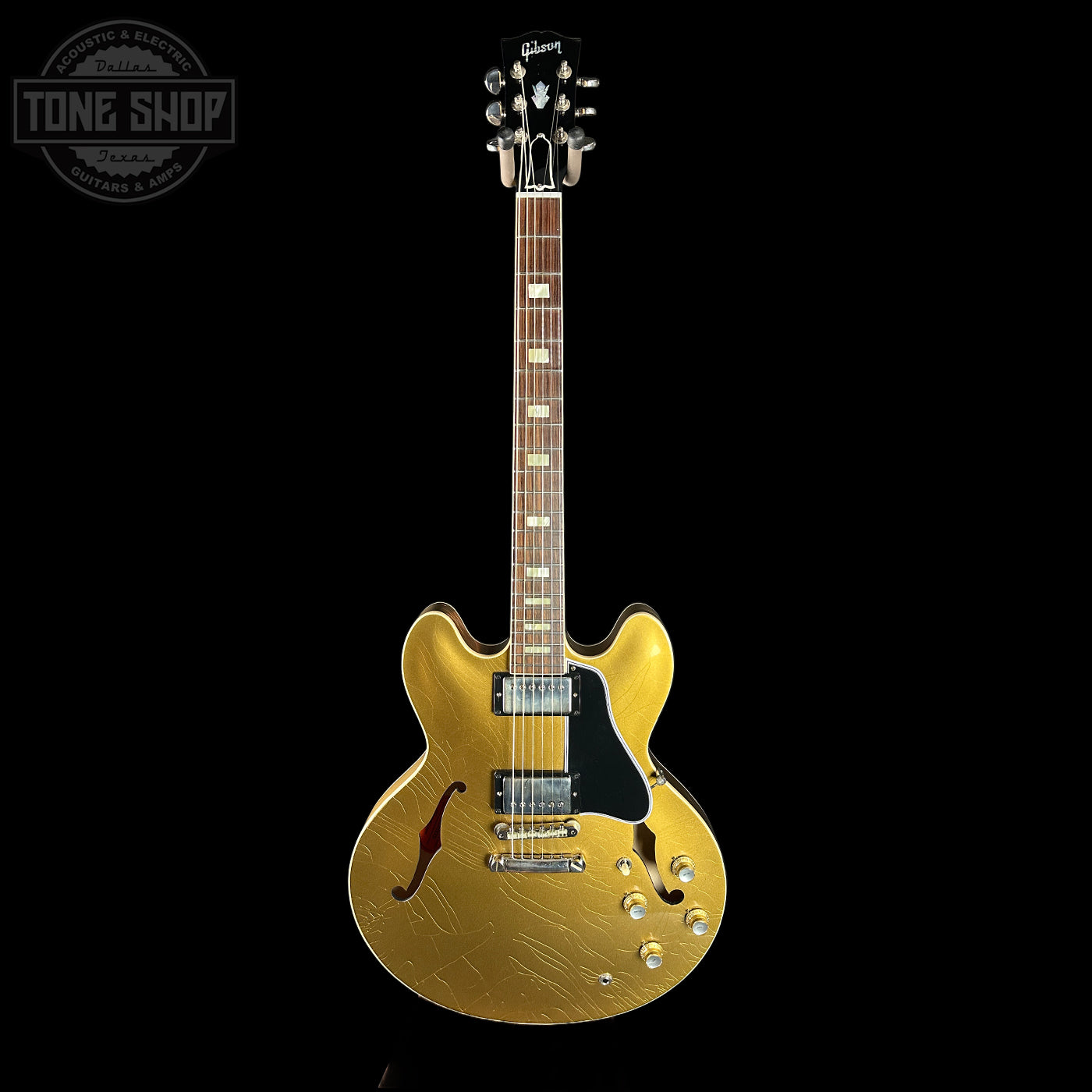 Gibson Custom Dealer Select 1964 ES-335 Double Gold w/Black Stinger Ultra Light Aged w/case 131302