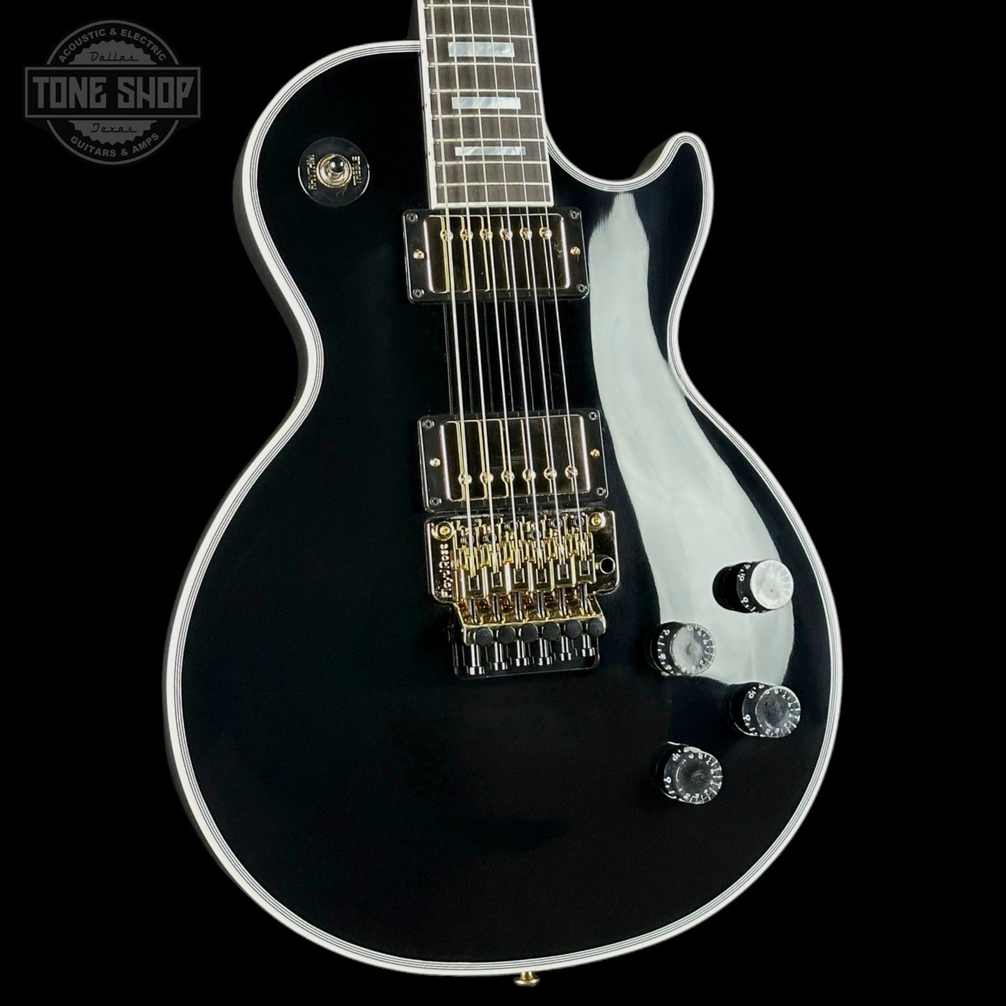 Gibson Custom Les Paul Axcess Custom w/Ebony Fingerboard Floyd Rose Gloss Ebony w/case CS600795