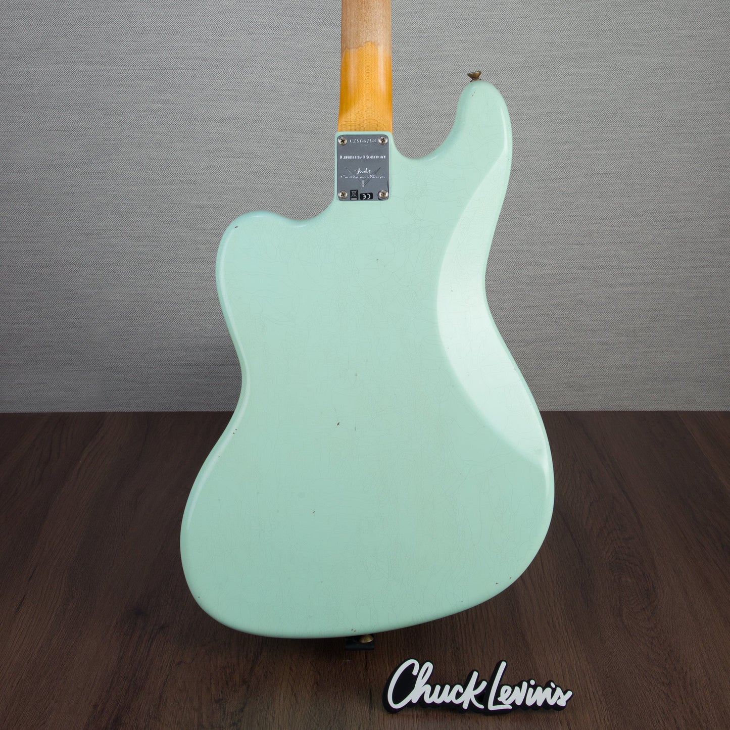 Fender Custom Shop Limited Edition Bass VI Journeyman Relic - Faded Aged Surf Green