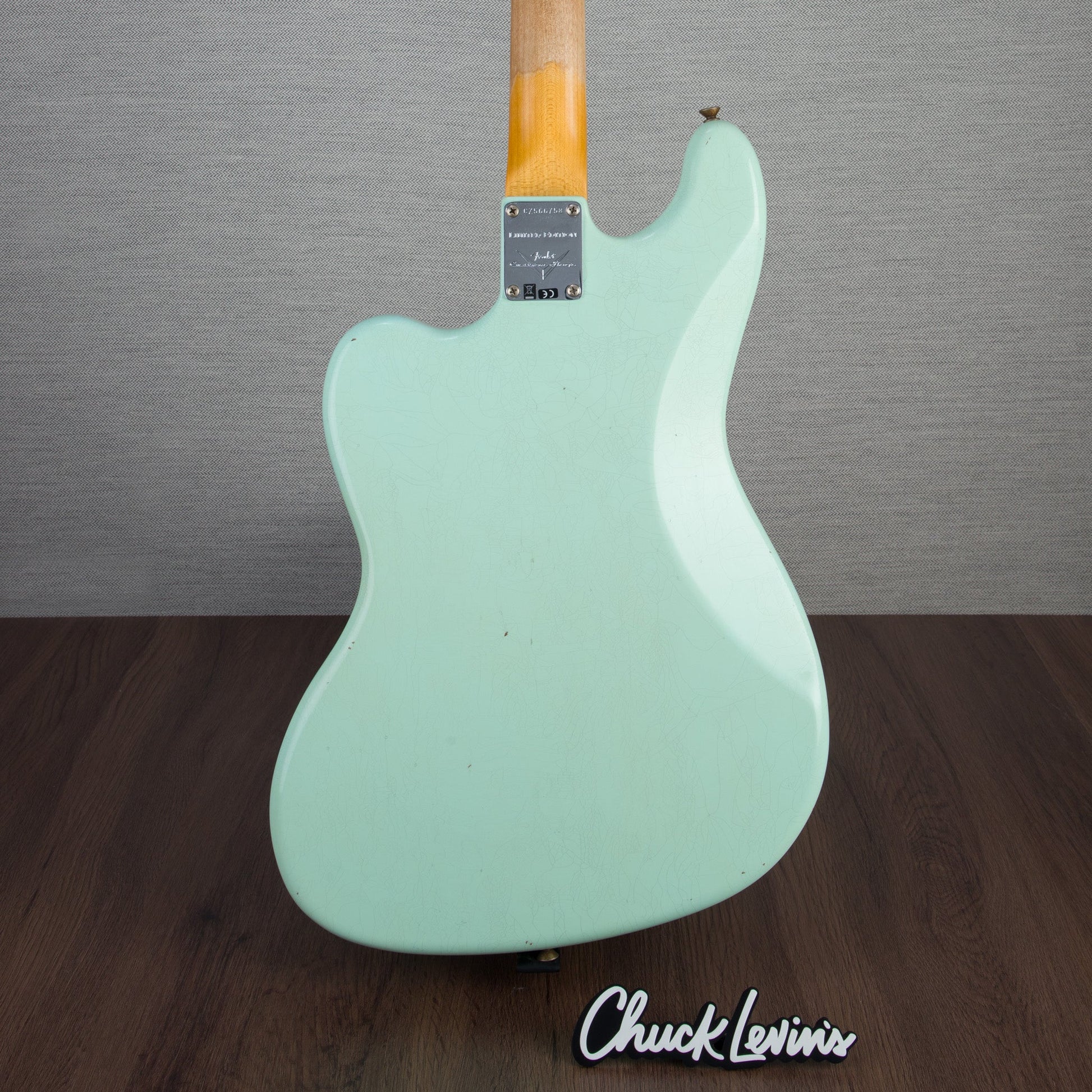 Fender Custom Shop Limited Edition Bass VI Journeyman Relic - Faded Aged Surf Green