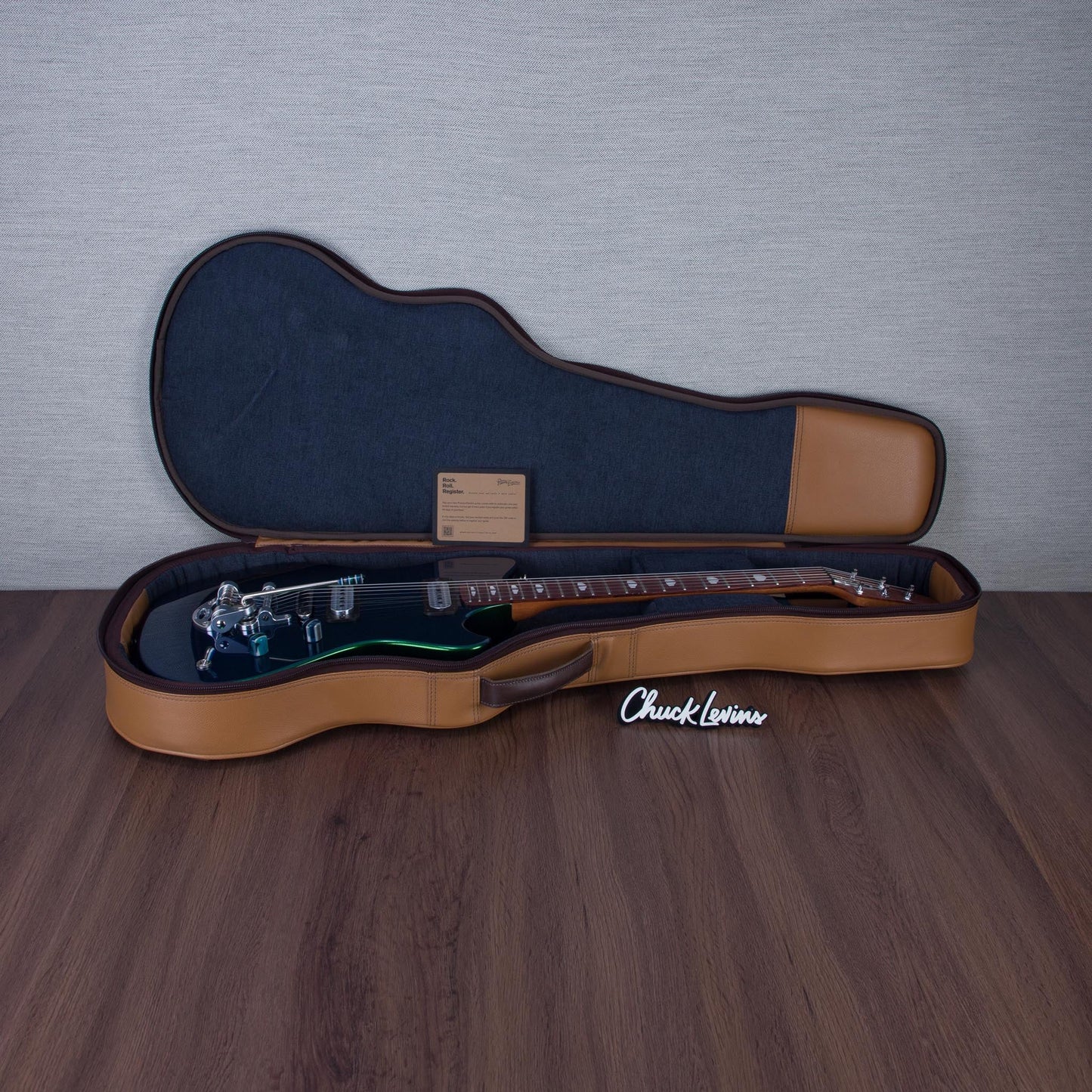 Powers Electric A-Type Electric Guitar - Chroma Algae - #B017
