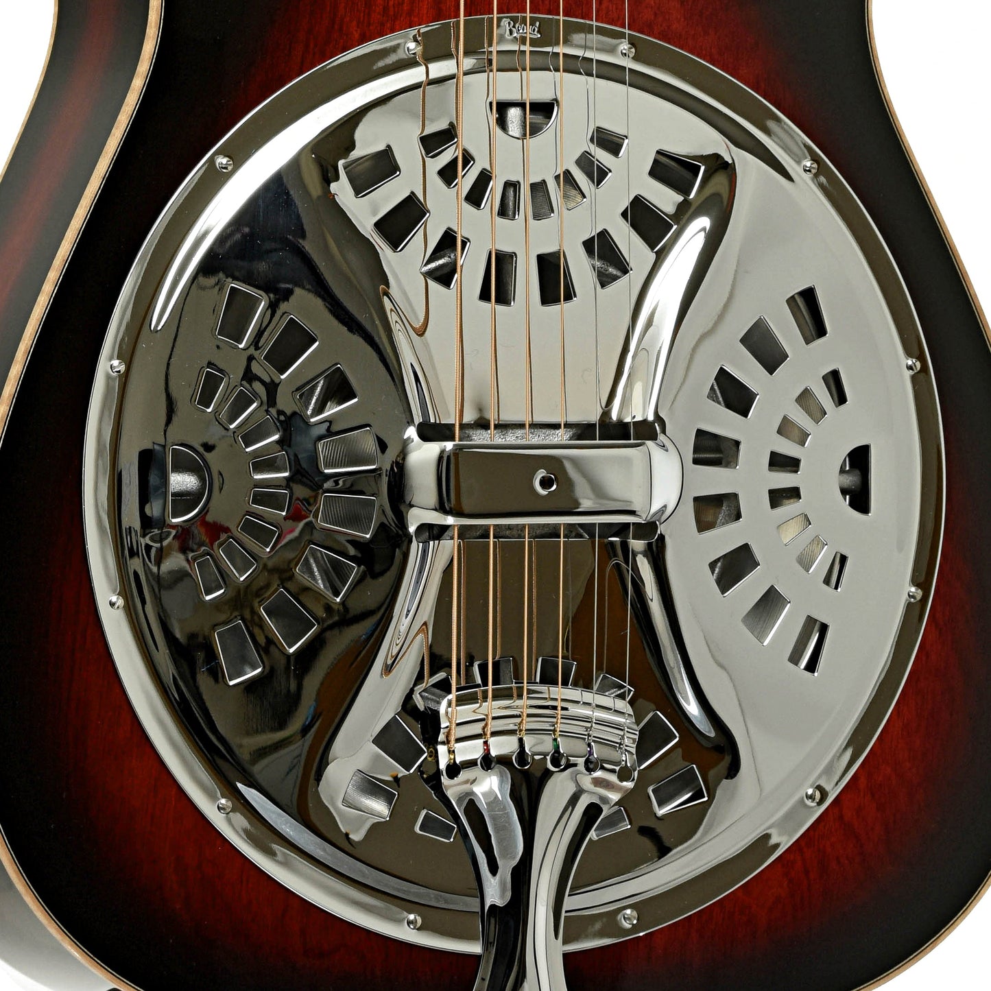 Beard "Mike Auldridge" MA-6 Squareneck Resonator Guitar, Scarlet Sunburst