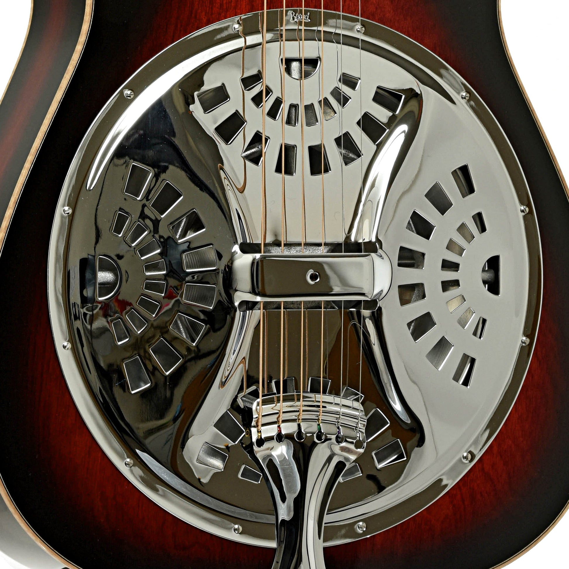 Beard "Mike Auldridge" MA-6 Squareneck Resonator Guitar, Scarlet Sunburst