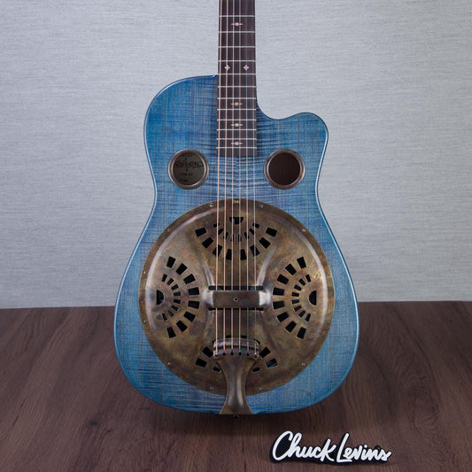 Beard Guitars Trailhead E Roundneck Acoustic Electric Guitar - Denim Blue - #197825