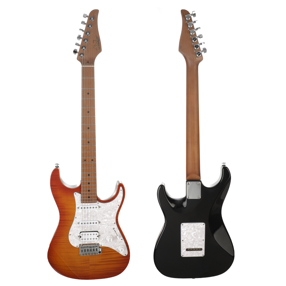 Suhr Standard Plus, Roasted Maple Fingerboard - Trans Honey Amber Burst