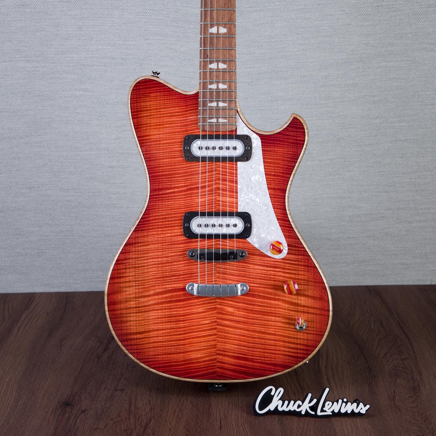 Powers Electric A-Type Select Maple Hartail Electric Guitar - Cosmo Orange - #B208