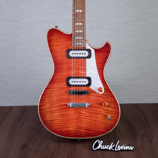 Powers Electric A-Type Select Maple Hartail Electric Guitar - Cosmo Orange - #B208