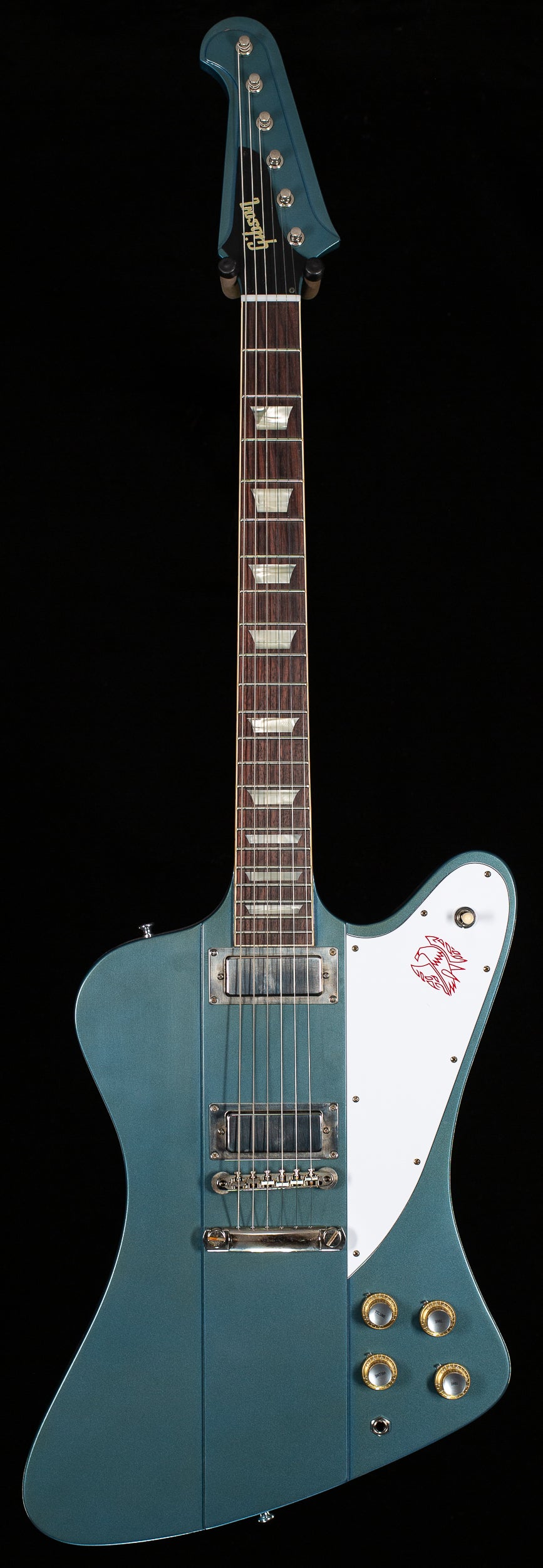 Gibson Custom Shop 1963 Firebird V Willcutt Exclusive Pelham Blue Stop Bar VOS (753)