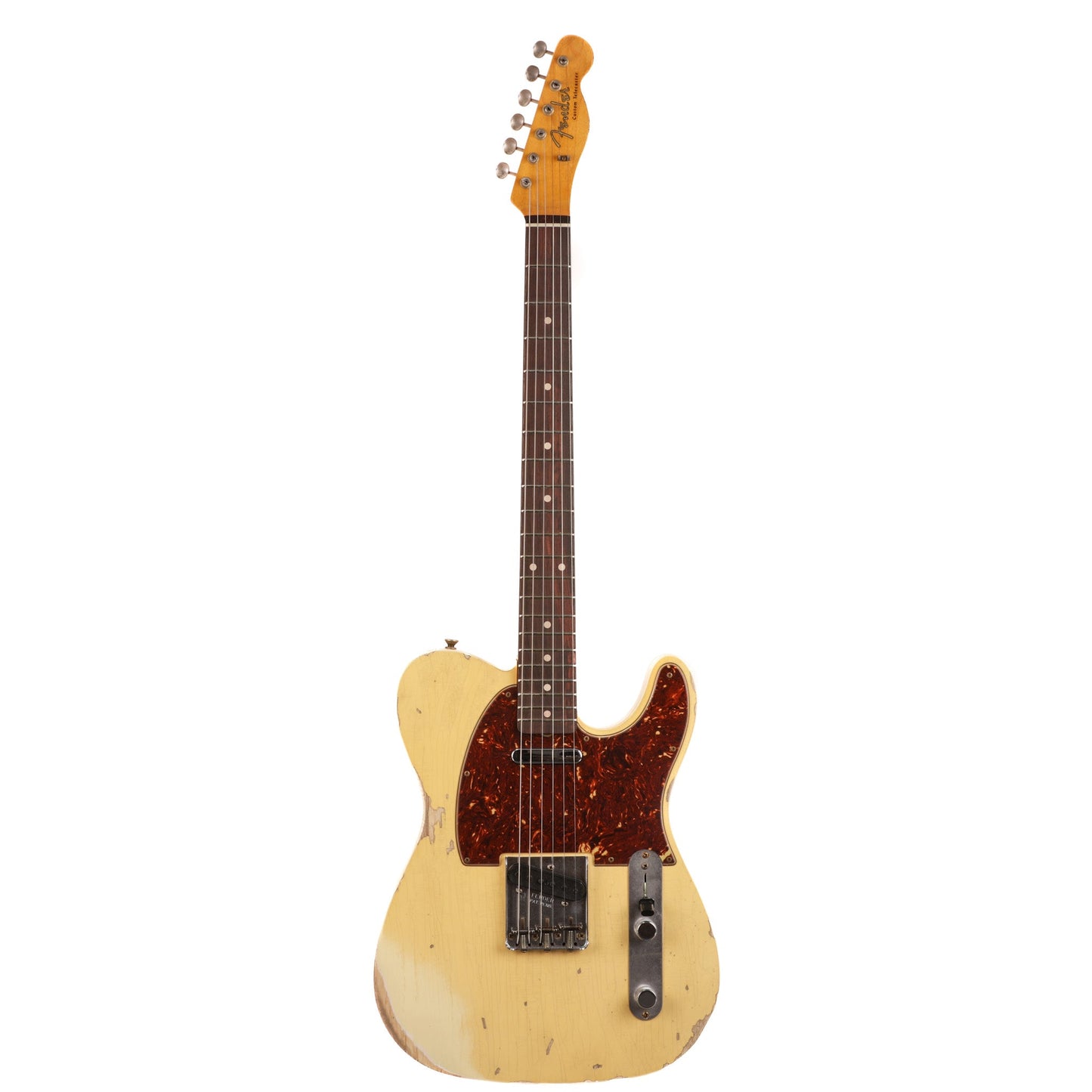 Fender Custom Shop 1962 Telecaster Custom Heavy Relic Guitar - Aged Vintage White - CHUCKSCLUSIVE - #R122567