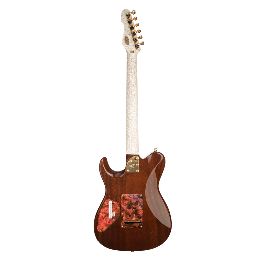 ESP Exhibition Limited Throbber CTM FL Electric Guitar - Natural Amorous Brown