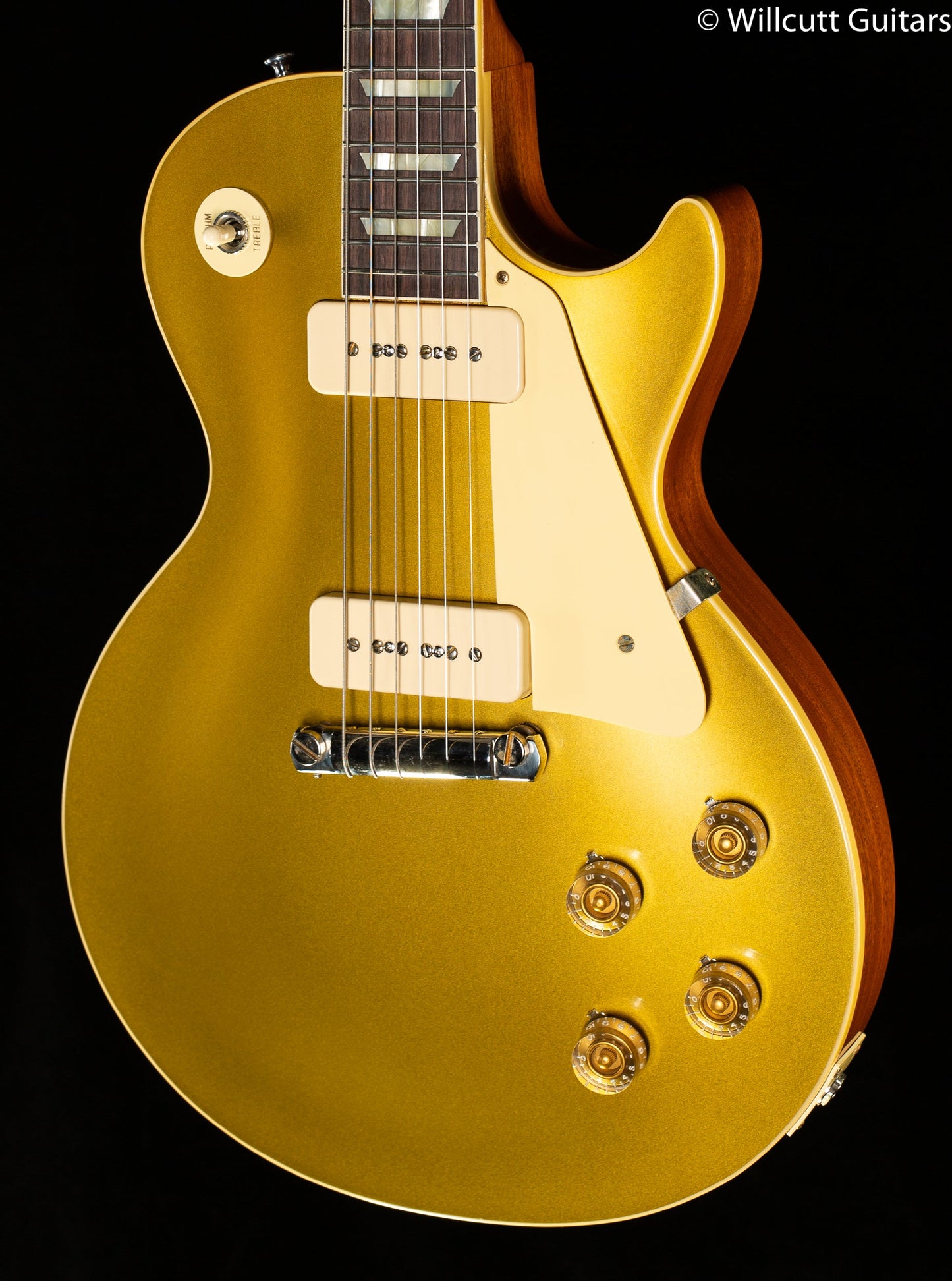 Gibson Custom Shop Willcutt Exclusive 1954 Les Paul Standard V2 Neck Gold Top VOS Lightweight M2M (555)