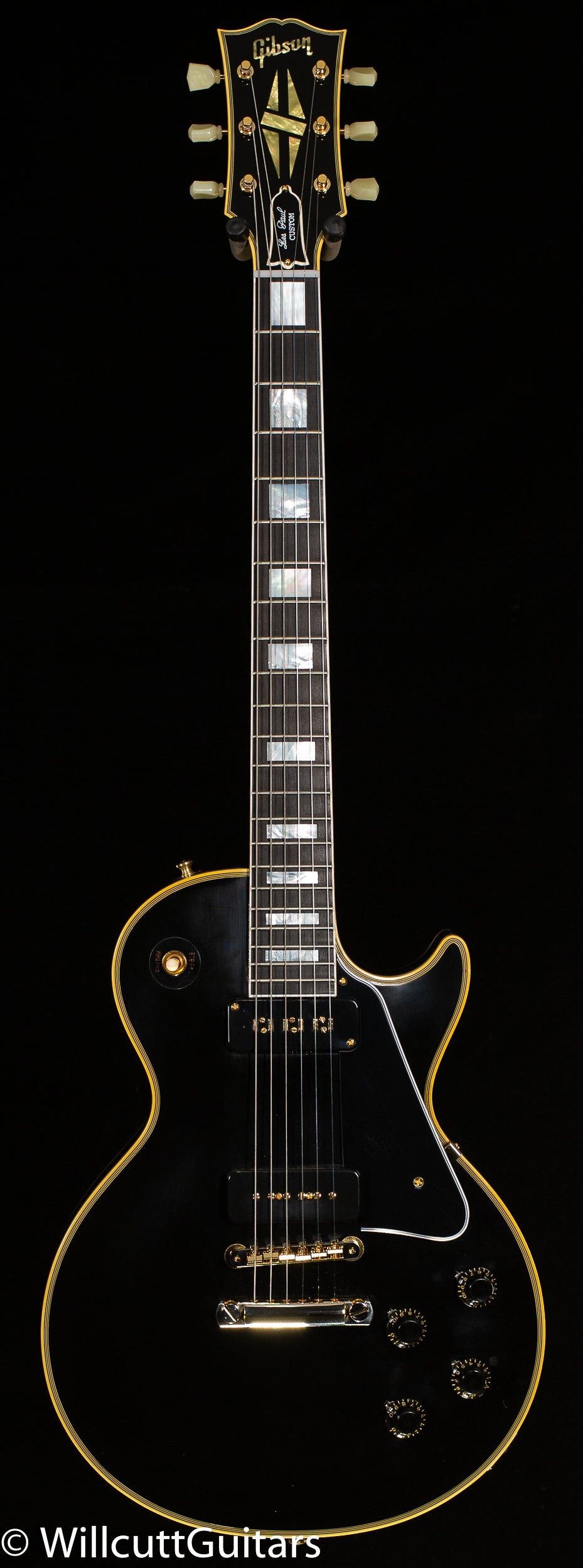 Gibson 1954 Les Paul Custom Staple Pickup Reissue VOS Ebony (024)