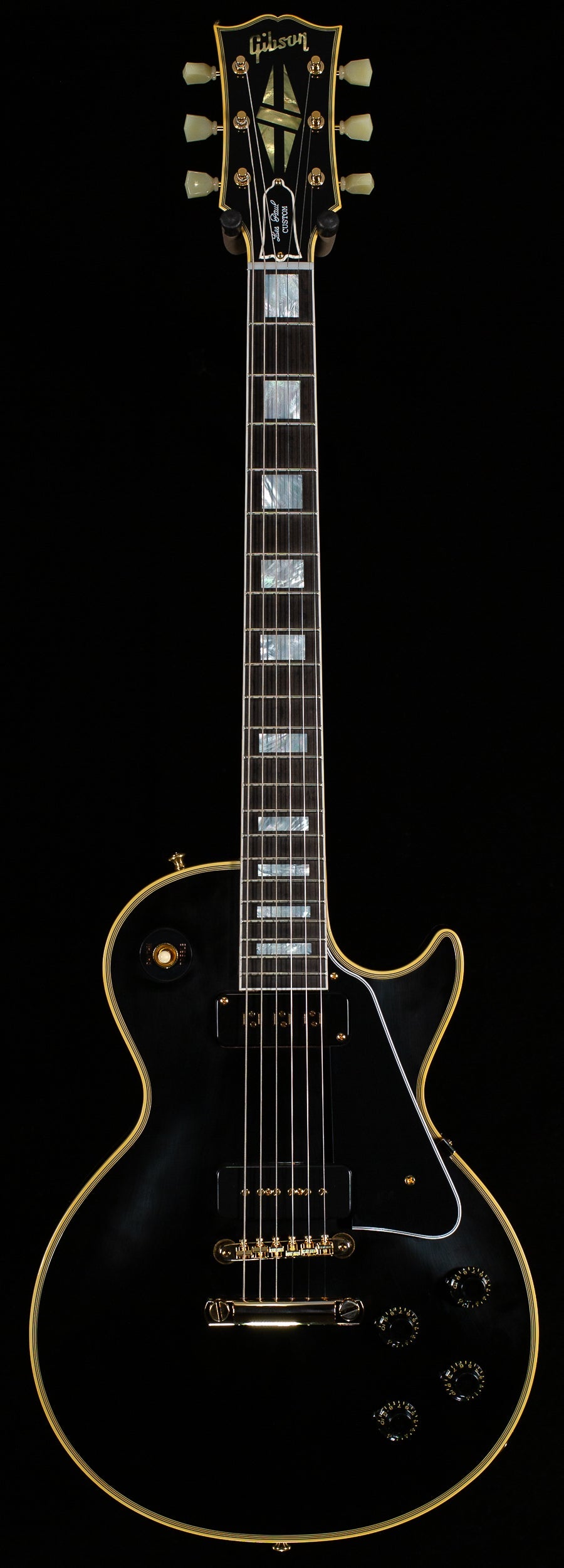 Gibson Custom Shop 1954 Les Paul Custom Staple Pickup Reissue Ebony VOS (102)