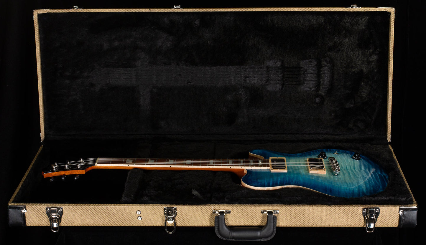 Nik Huber Dolphin II Semi-Hollow Custom Blue Burst (671)