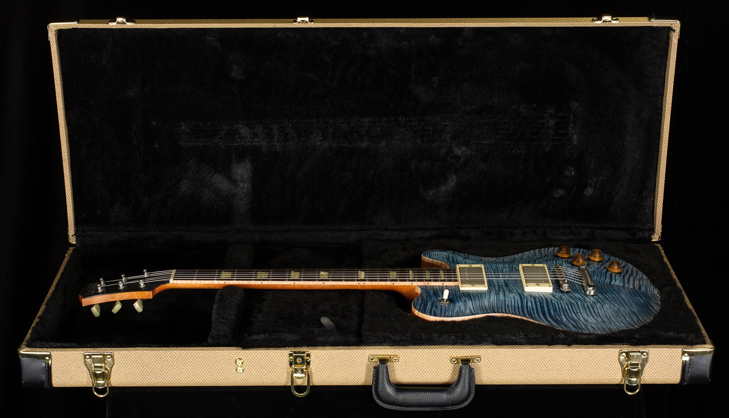 Nik Huber Dolphin '59 Curly Flame Maple Top Atlantic Blue (908)