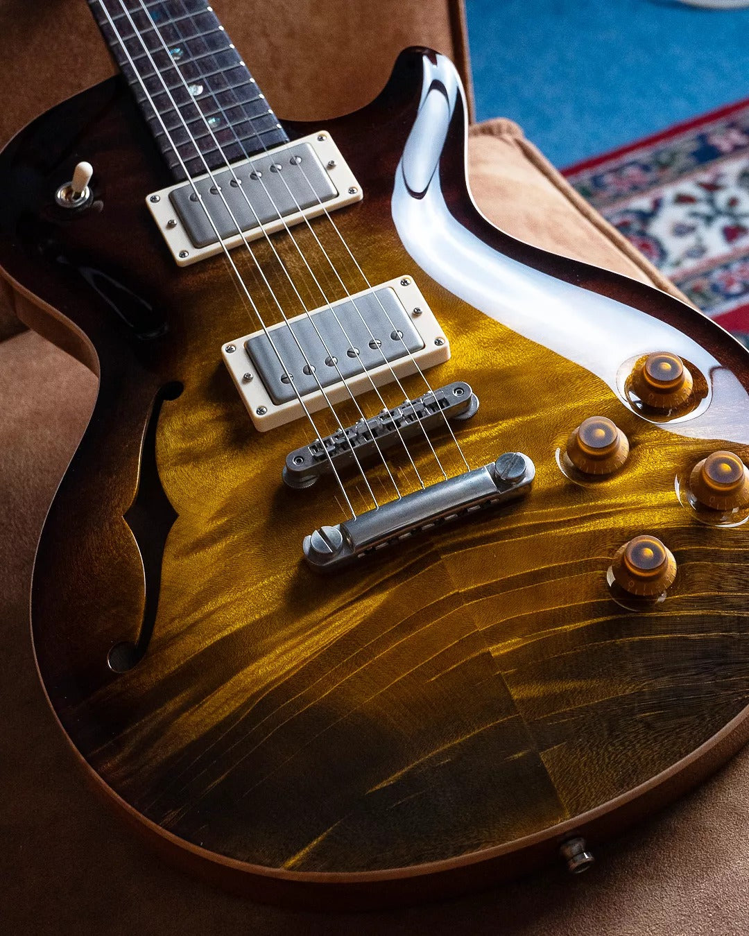 Nik Huber Orca - Semi-Hollow w/ F-Hole Upgrade, Custom Colour