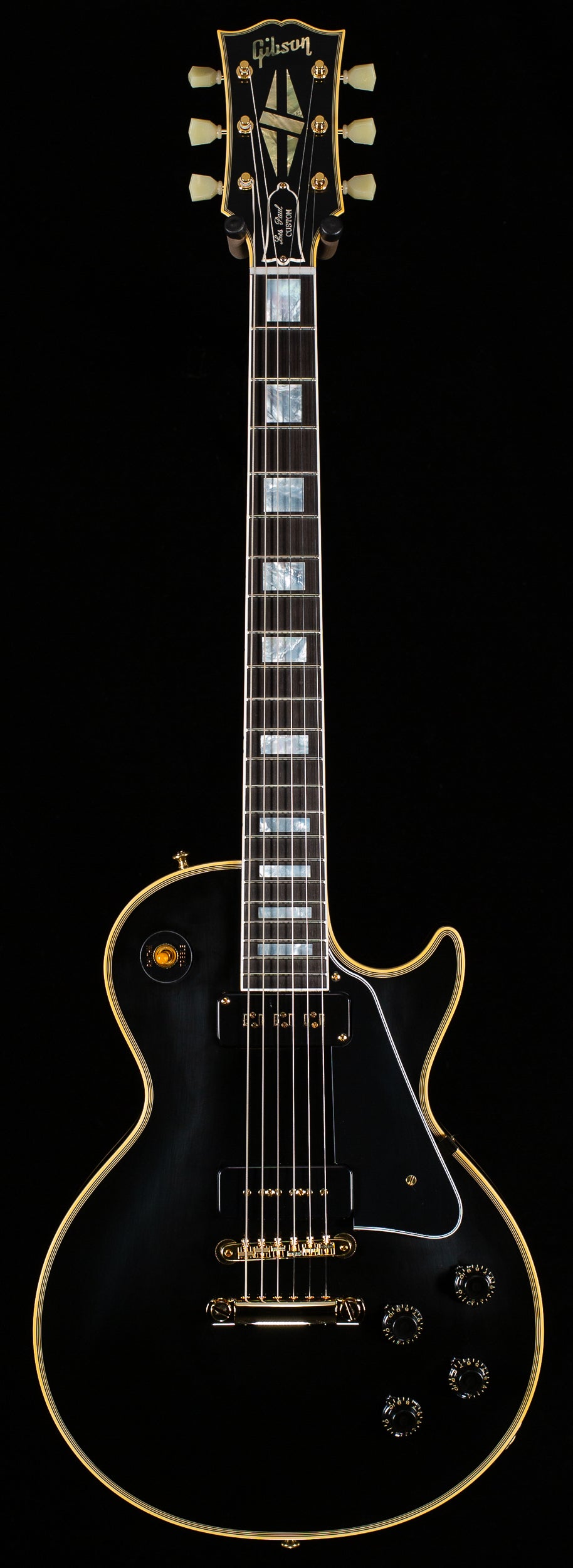 Gibson Custom Shop 1954 Les Paul Custom Staple Pickup Reissue Ebony VOS (342)