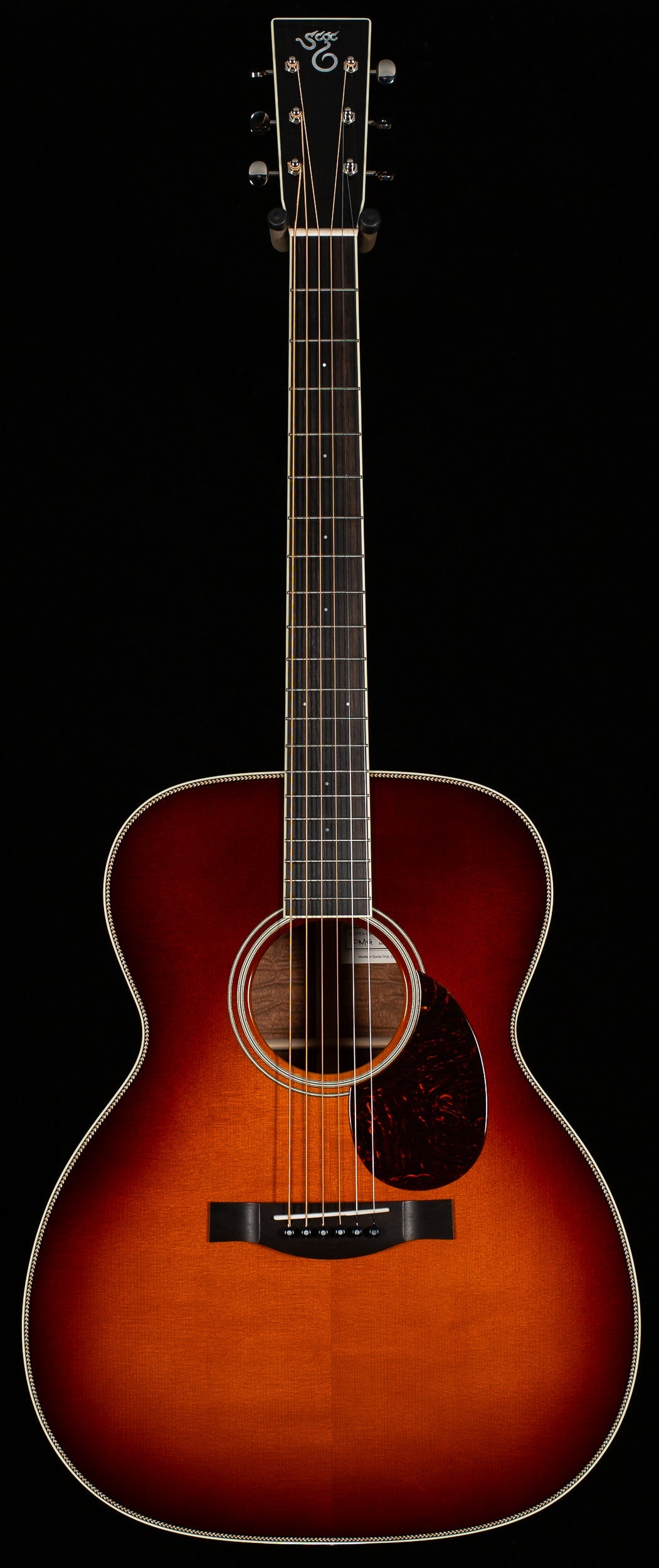Santa Cruz OM Grand Model Italian Spruce/Quilted Sapele Sunburst (458)