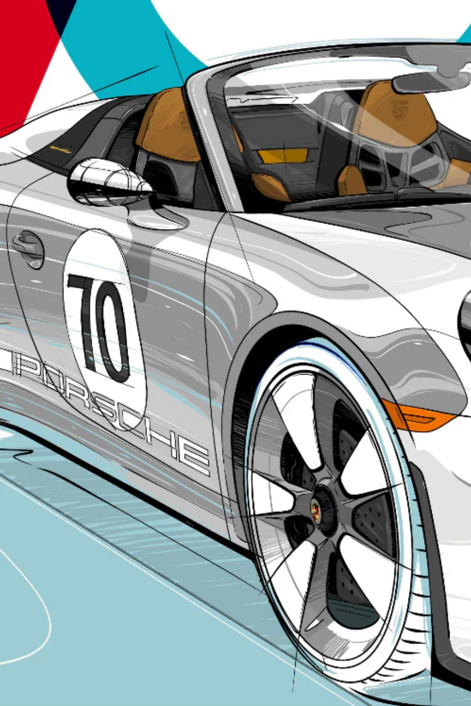 Marz Ink - Porsche 70 years of 356 Speedster (ACRYLIC/METAL) - 1 of 15