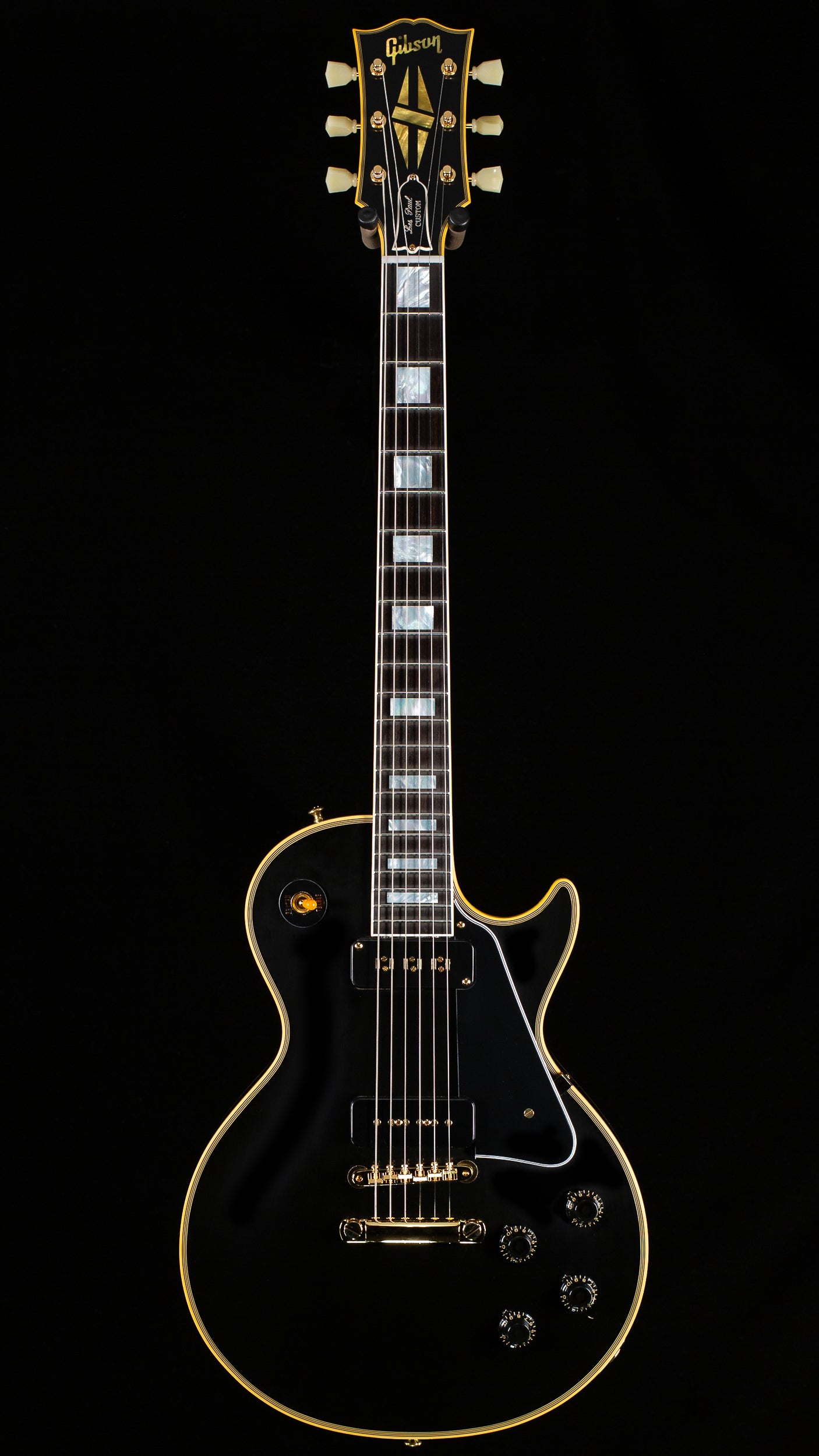 Gibson Custom Shop 1954 Les Paul Custom Staple Pickup Reissue Ebony VOS  (155)