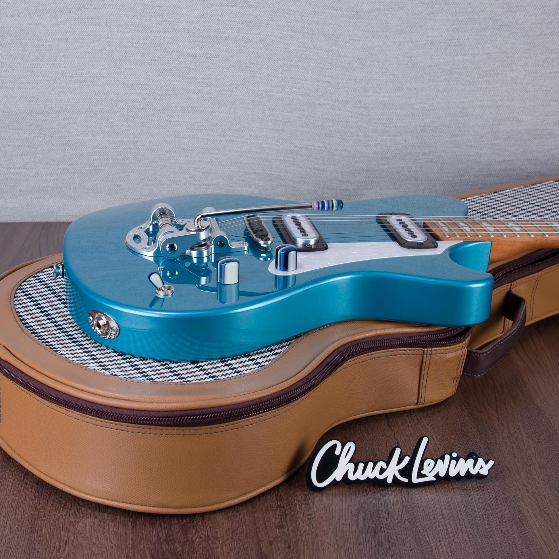 Powers Electric A-Type Electric Guitar - Tourmaline Green Metallic - #B181