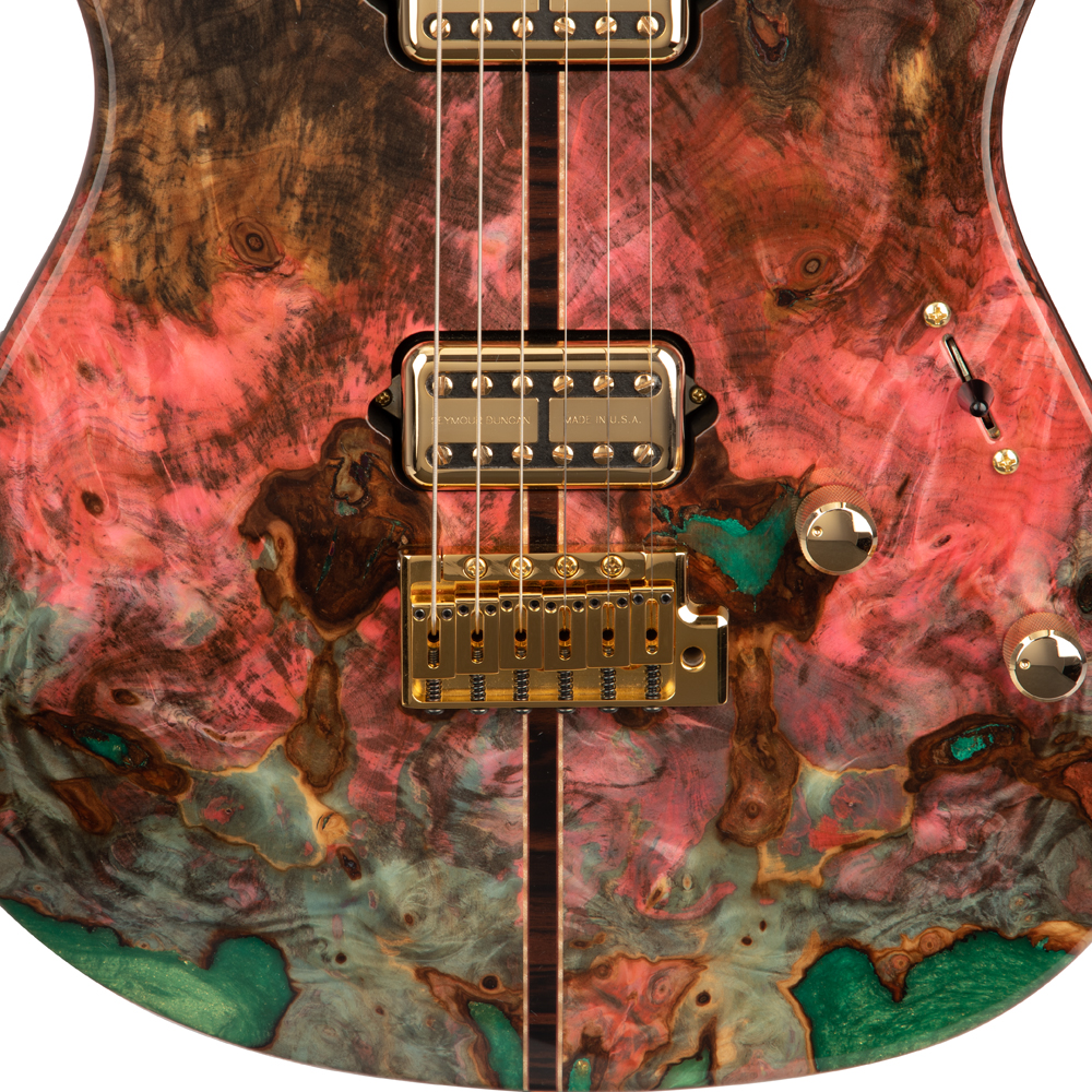 ESP Exhibition Limited Throbber CTM FL Electric Guitar - Natural Amorous Brown