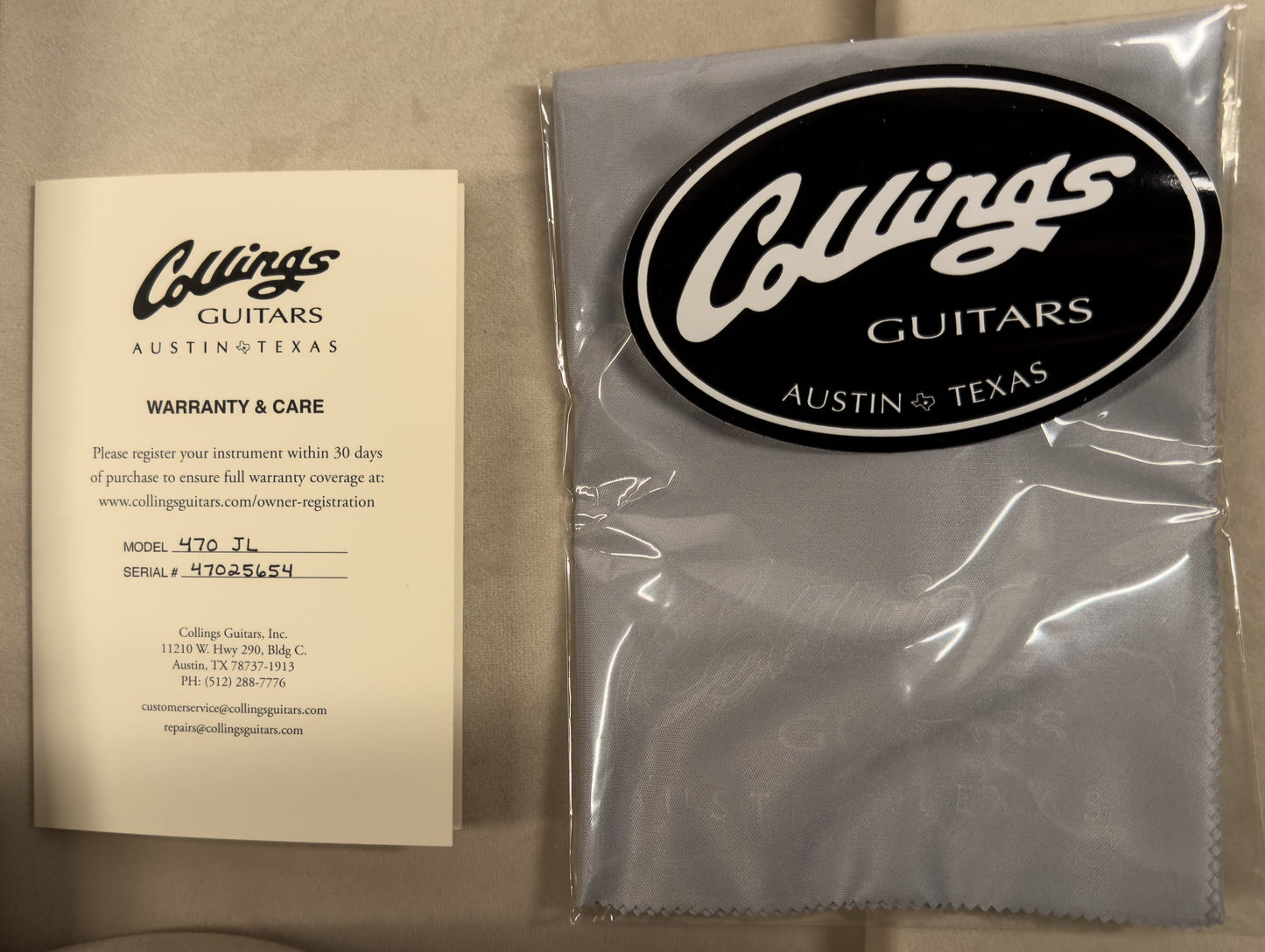 Collings 470 JL Julian Lage Signature Antiqued Sunburst (654)