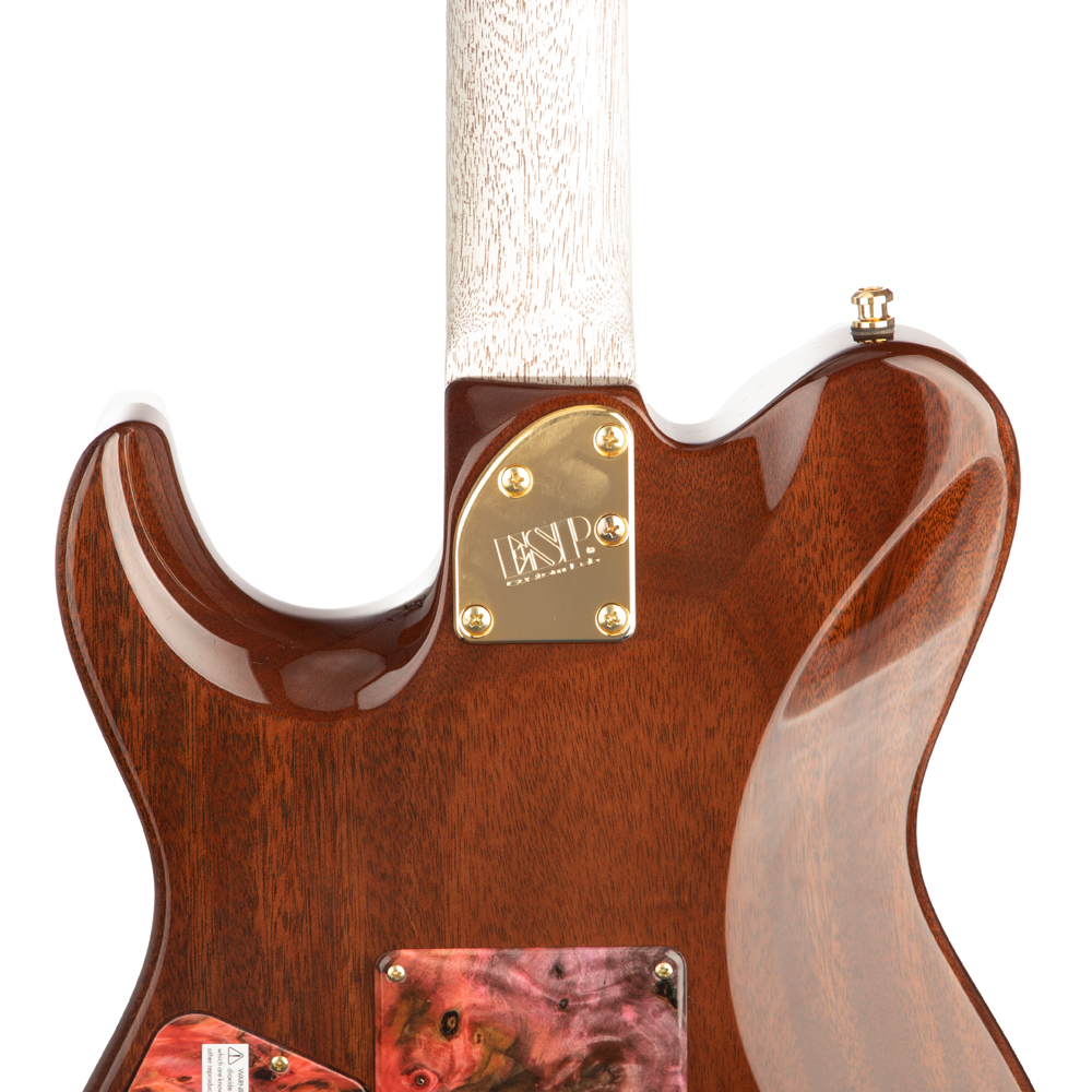 ESP Exhibition Limited Throbber CTM FL Electric Guitar - Natural Amorous Brown