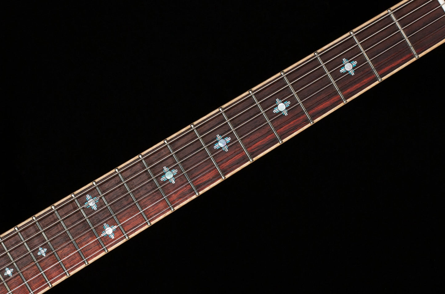 Knaggs Influence Chena A H2 TurquoiseBurst w/T1 Maple Top, Najavo Sun Package (489)