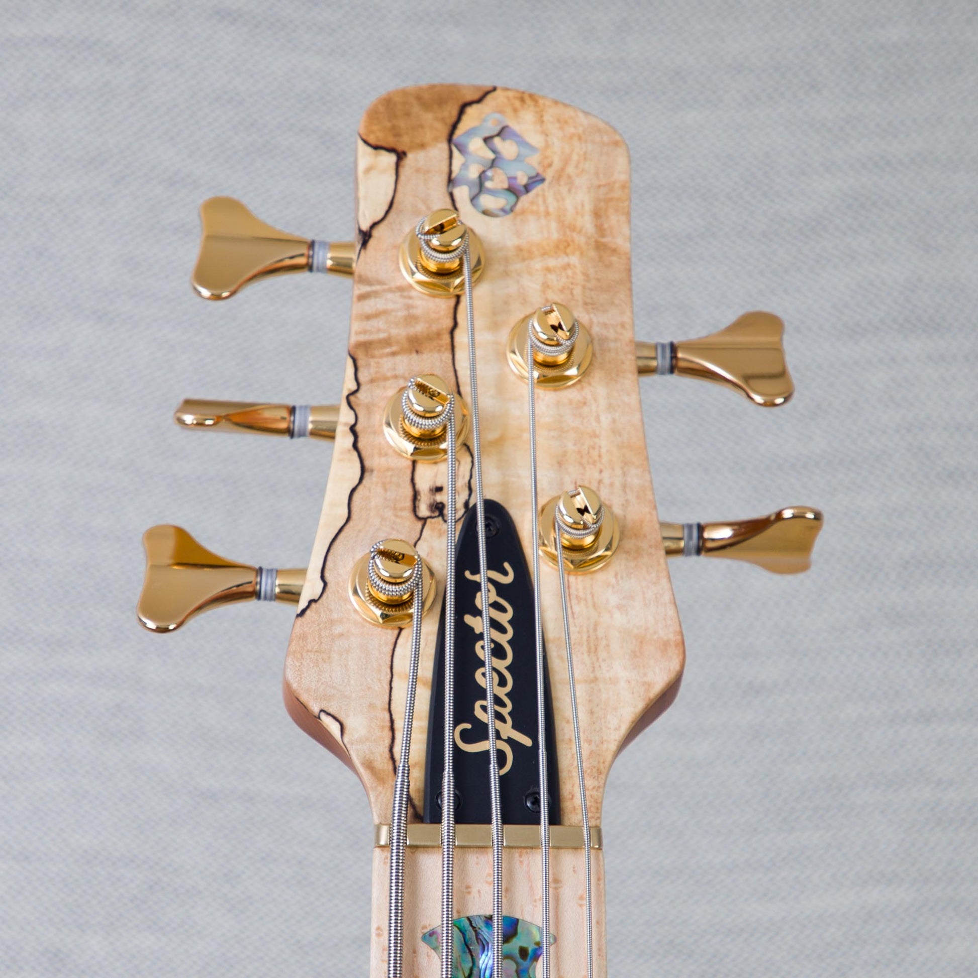 Spector USA Custom NS-5 5-String Electric Bass Guitar - Chestnut Natural - #2224