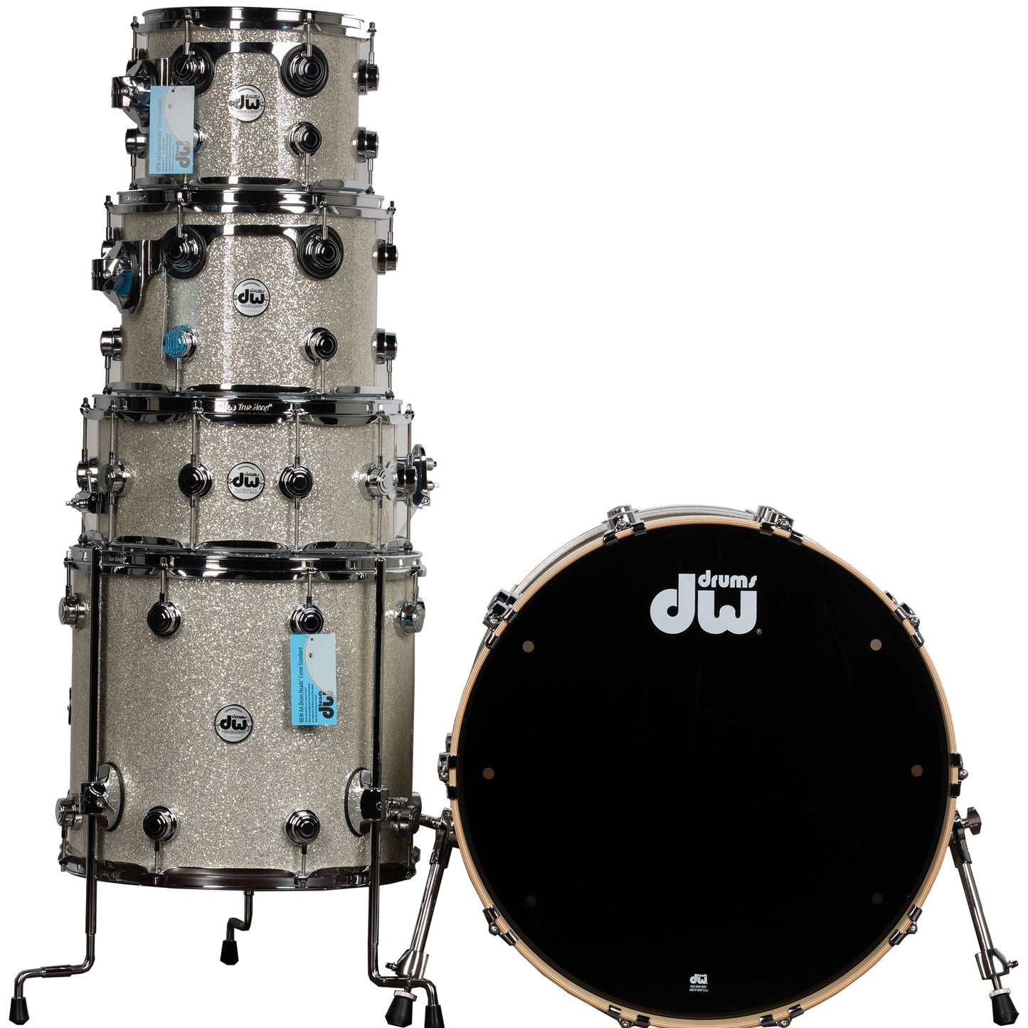 Drum Workshop SonicPly Collectors Series 5-Piece Shell Kit - Broken Glass