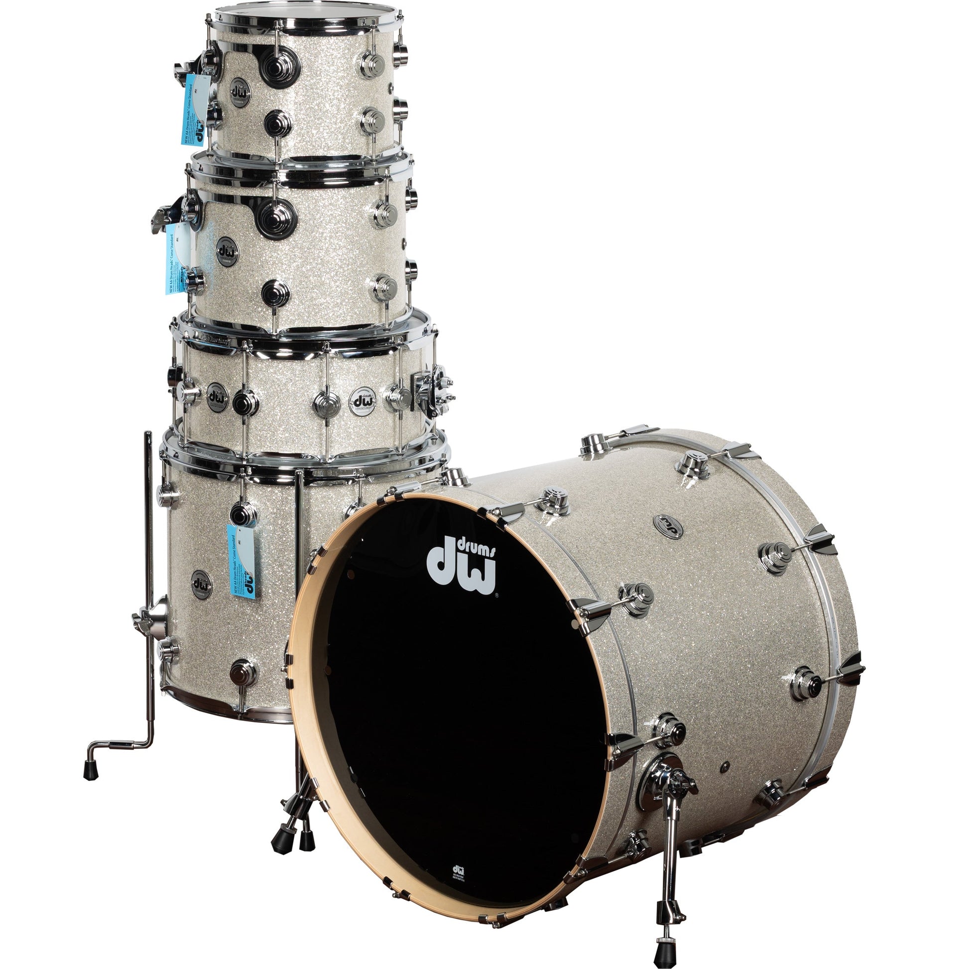 Drum Workshop SonicPly Collectors Series 5-Piece Shell Kit - Broken Glass