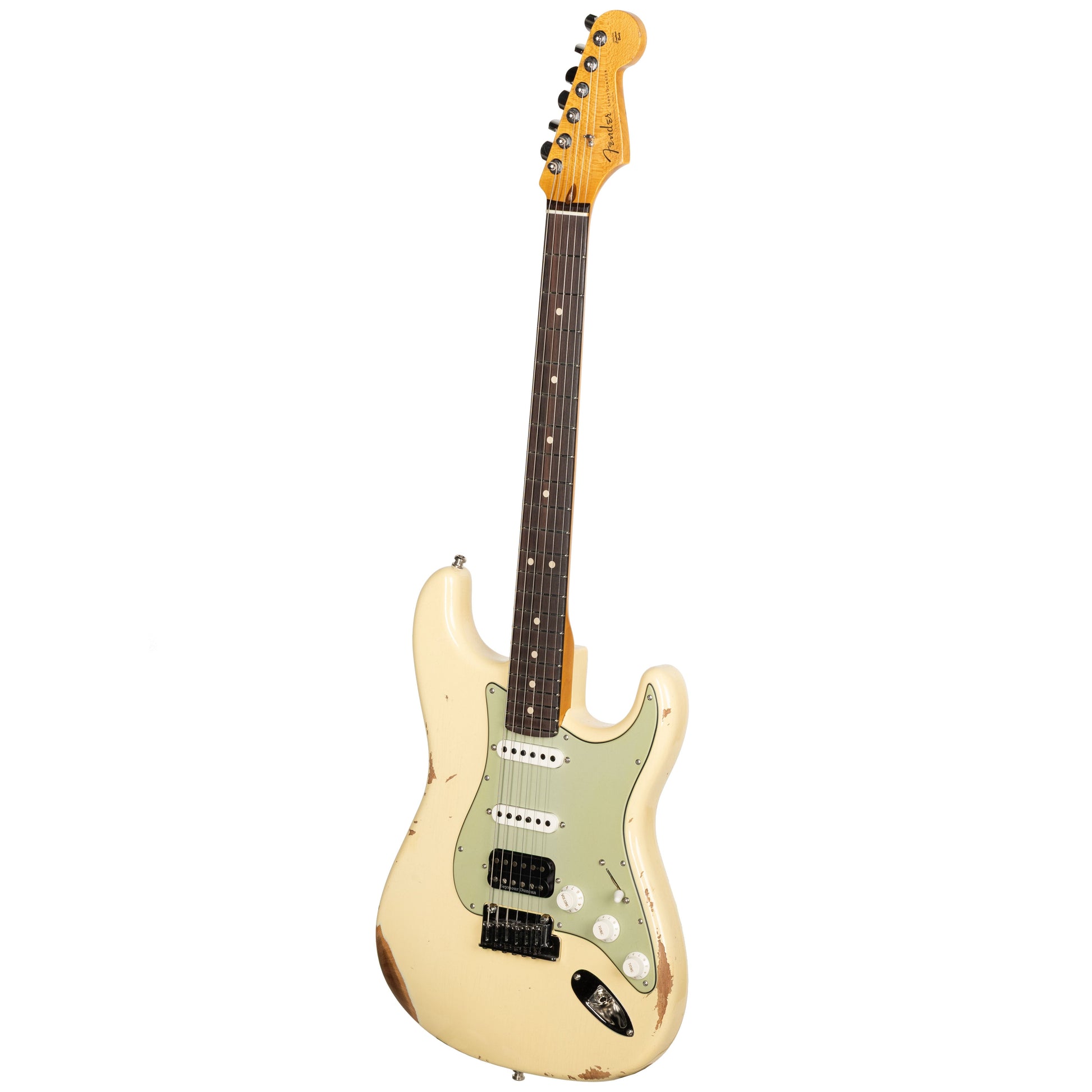 Fender Custom Shop Custom Deluxe HSS Stratocaster - Relic Vintage White
