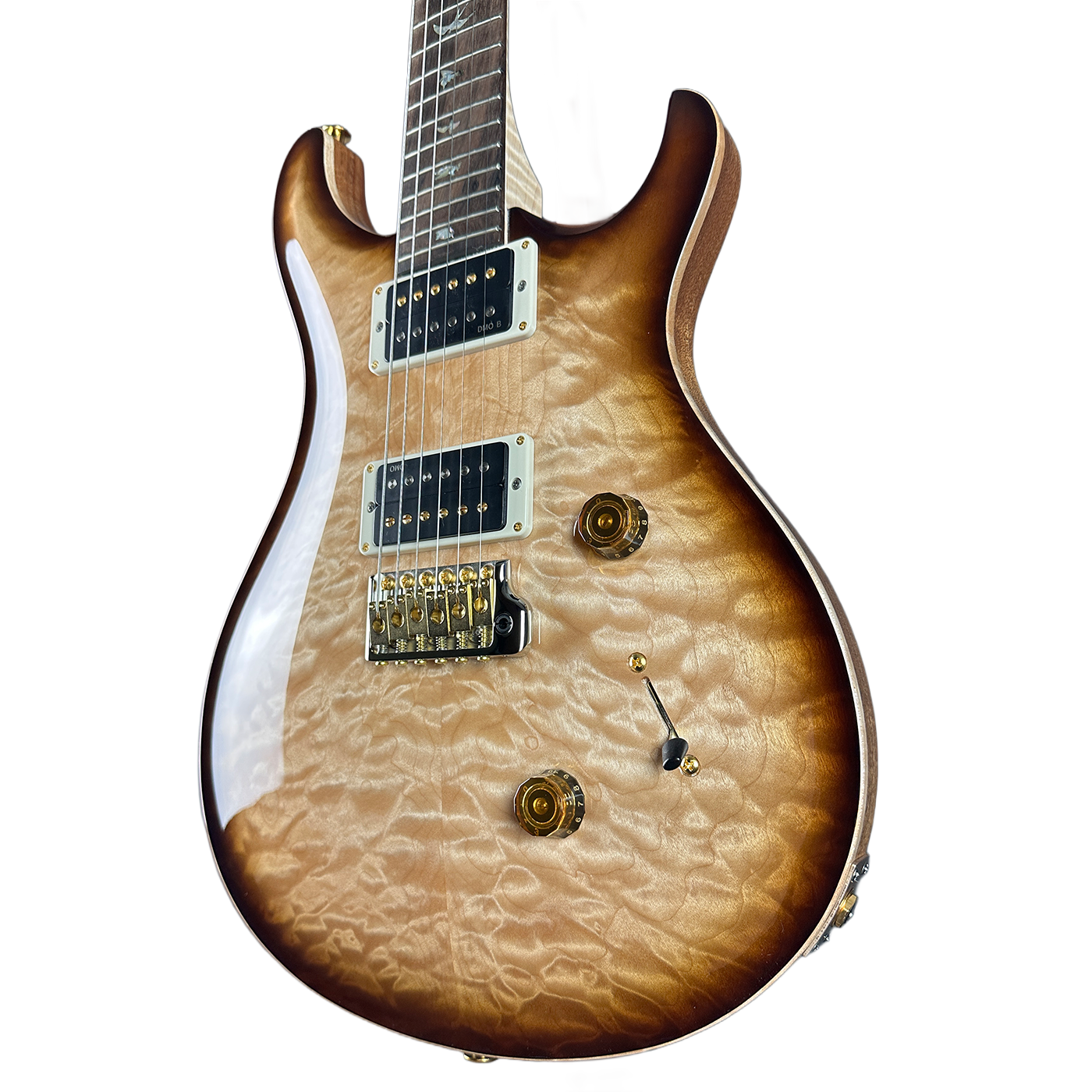 PRS Wood Library Custom 24 Quilt 10 Top Vintage Natural Burst w/case 0406617