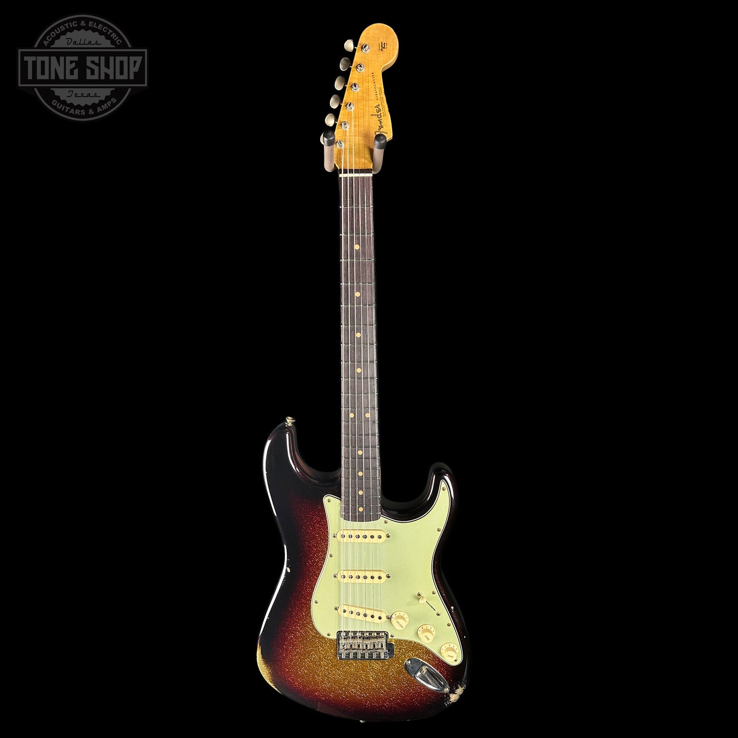 Fender Custom Shop 1963 Stratocaster Relic 3 Tone Sunburst Sparkle w/case TSLTD9OF10