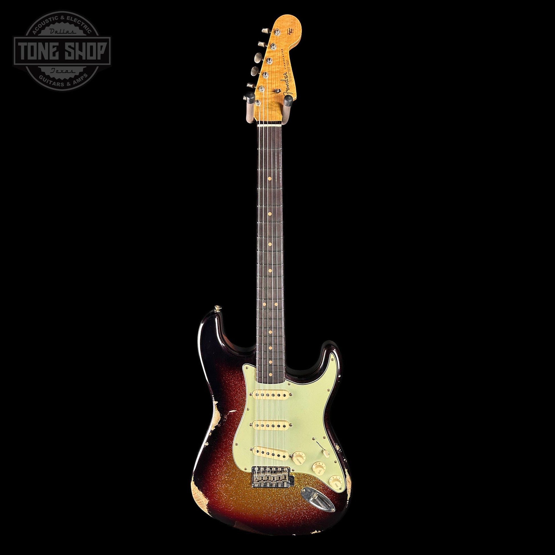 Fender Custom Shop 1963 Stratocaster Relic 3 Tone Sunburst Sparkle w/case TSLTD6OF10