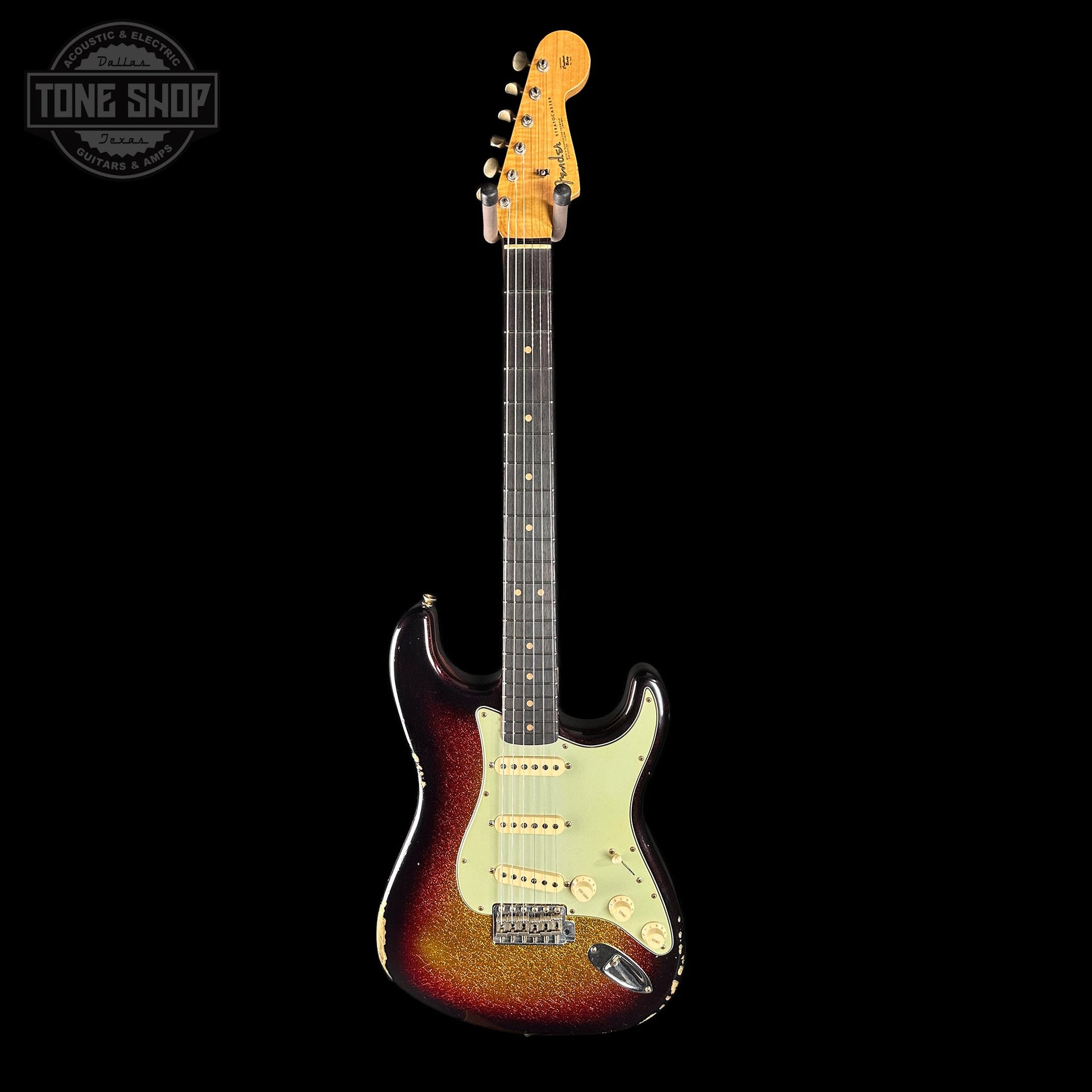 Fender Custom Shop 1963 Stratocaster Relic 3 Tone Sunburst Sparkle w/case TSLTD2OF10