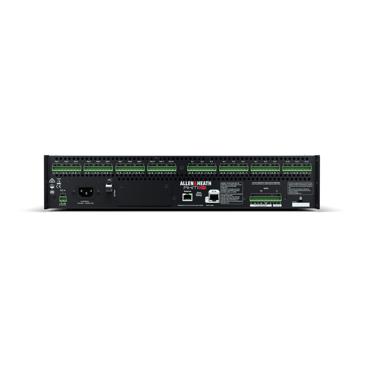 Allen & Heath AHM64 Audio Matrix Processor