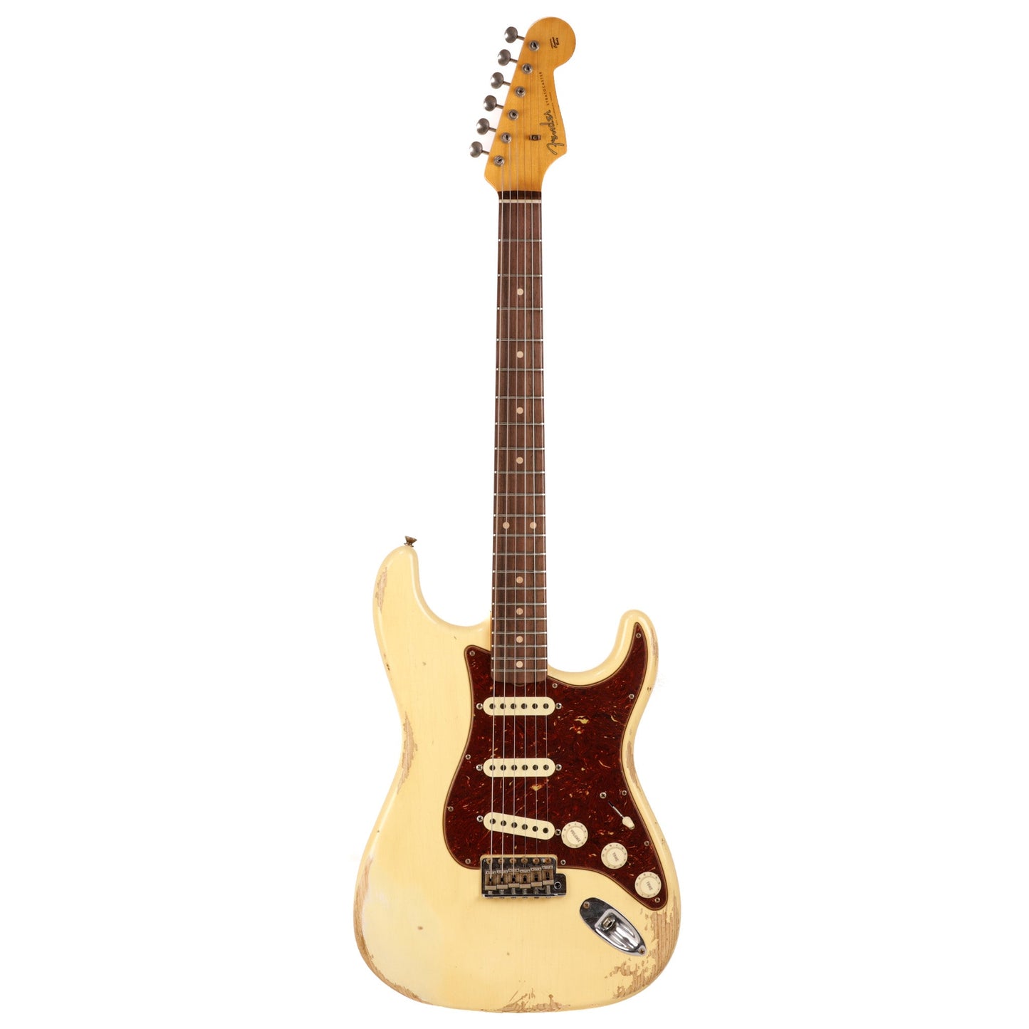 Fender Custom Shop 1962 Stratocaster Heavy Relic Guitar - Aged Vintage White - CHUCKSCLUSIVE - #R120688