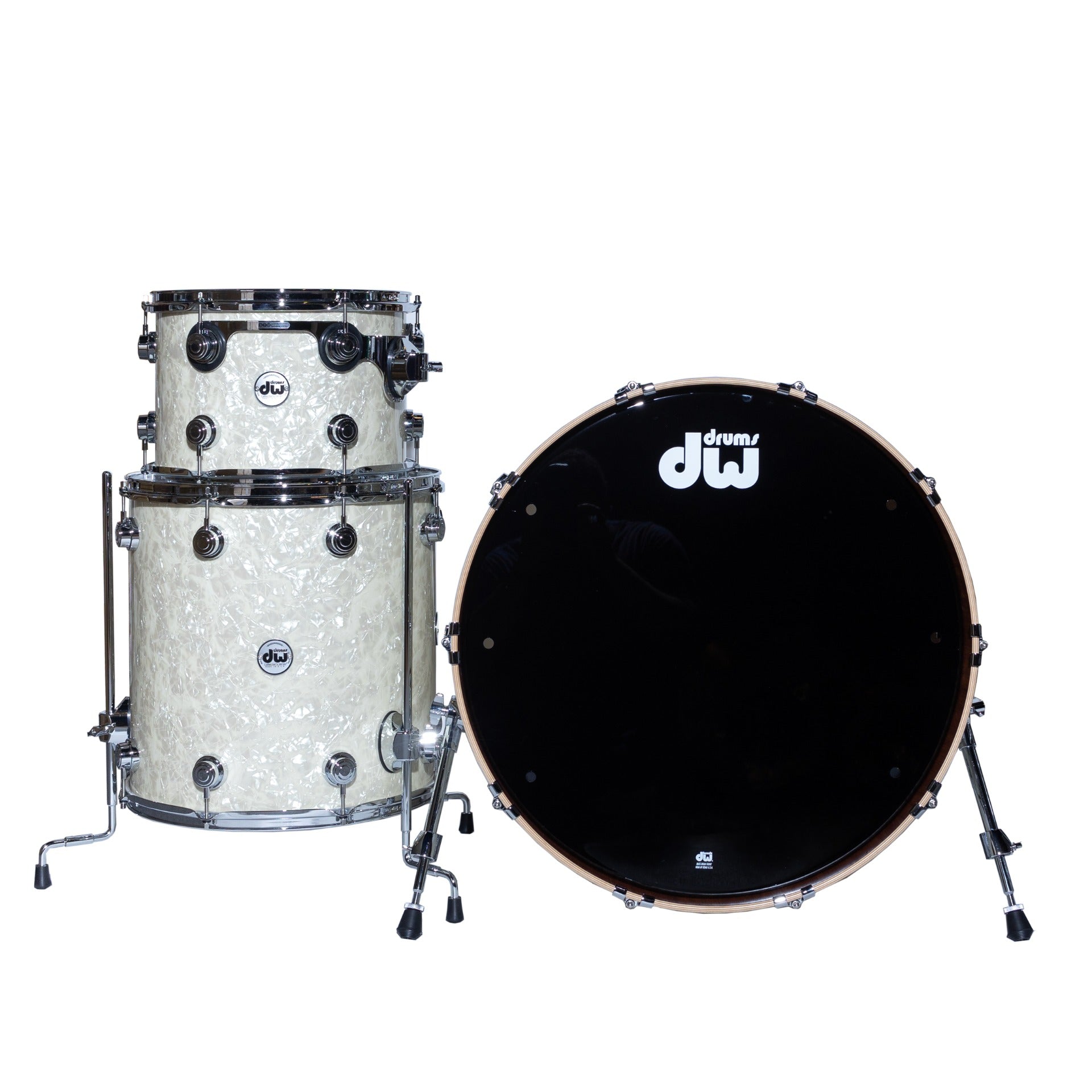 Drum Workshop Collectors Series 5-Piece Shell Kit - Ivory Chaos
