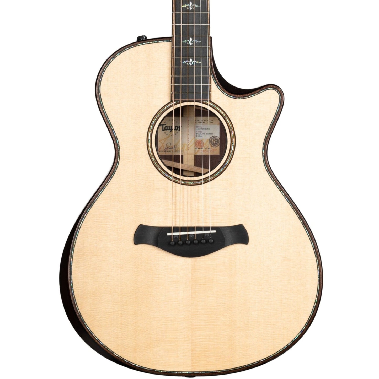 Taylor 912ce Builders Edition Grand Concert Acoustic Electric Guitar, Natural