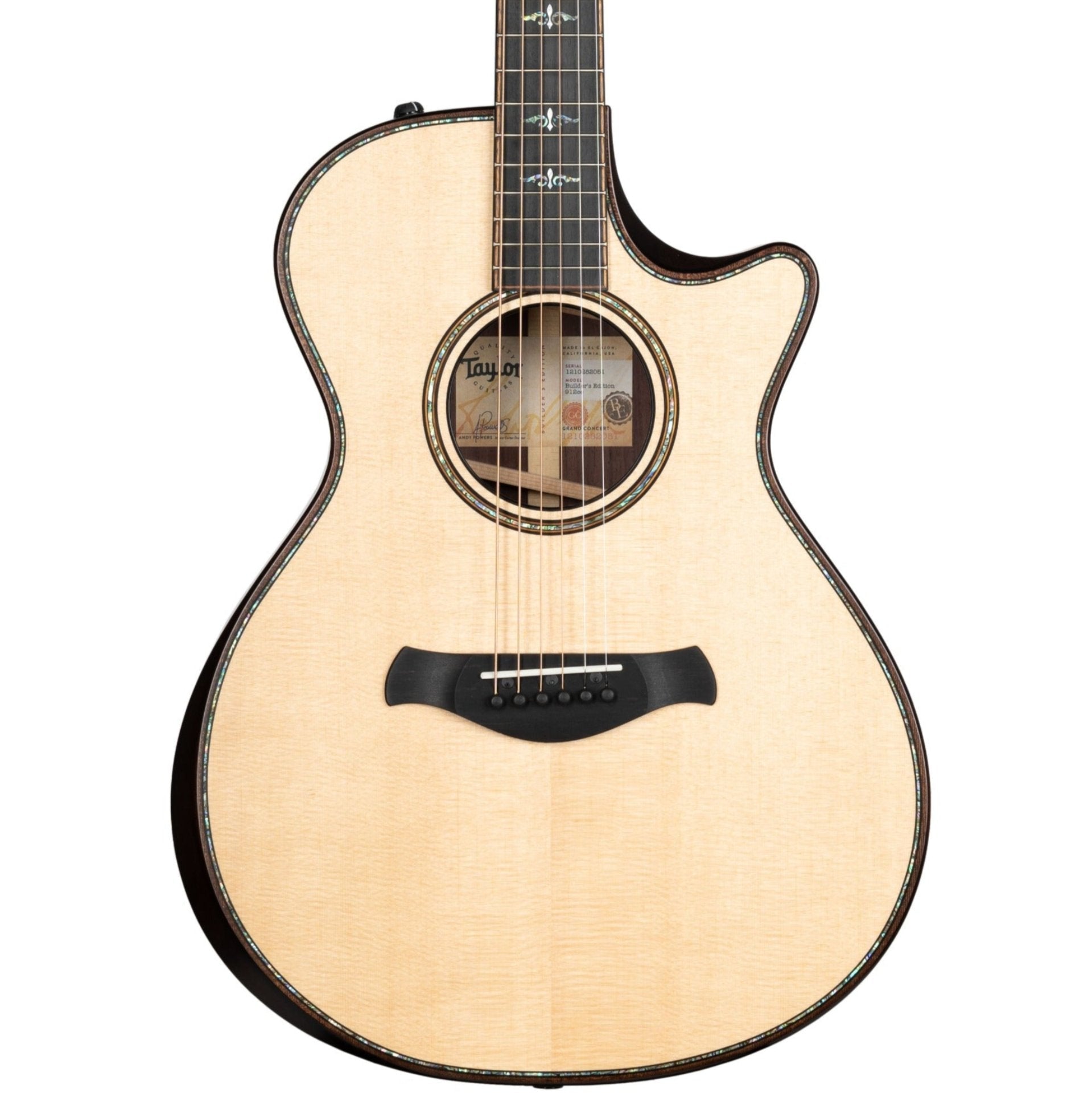 Taylor 912ce Builders Edition Grand Concert Acoustic Electric Guitar, Natural