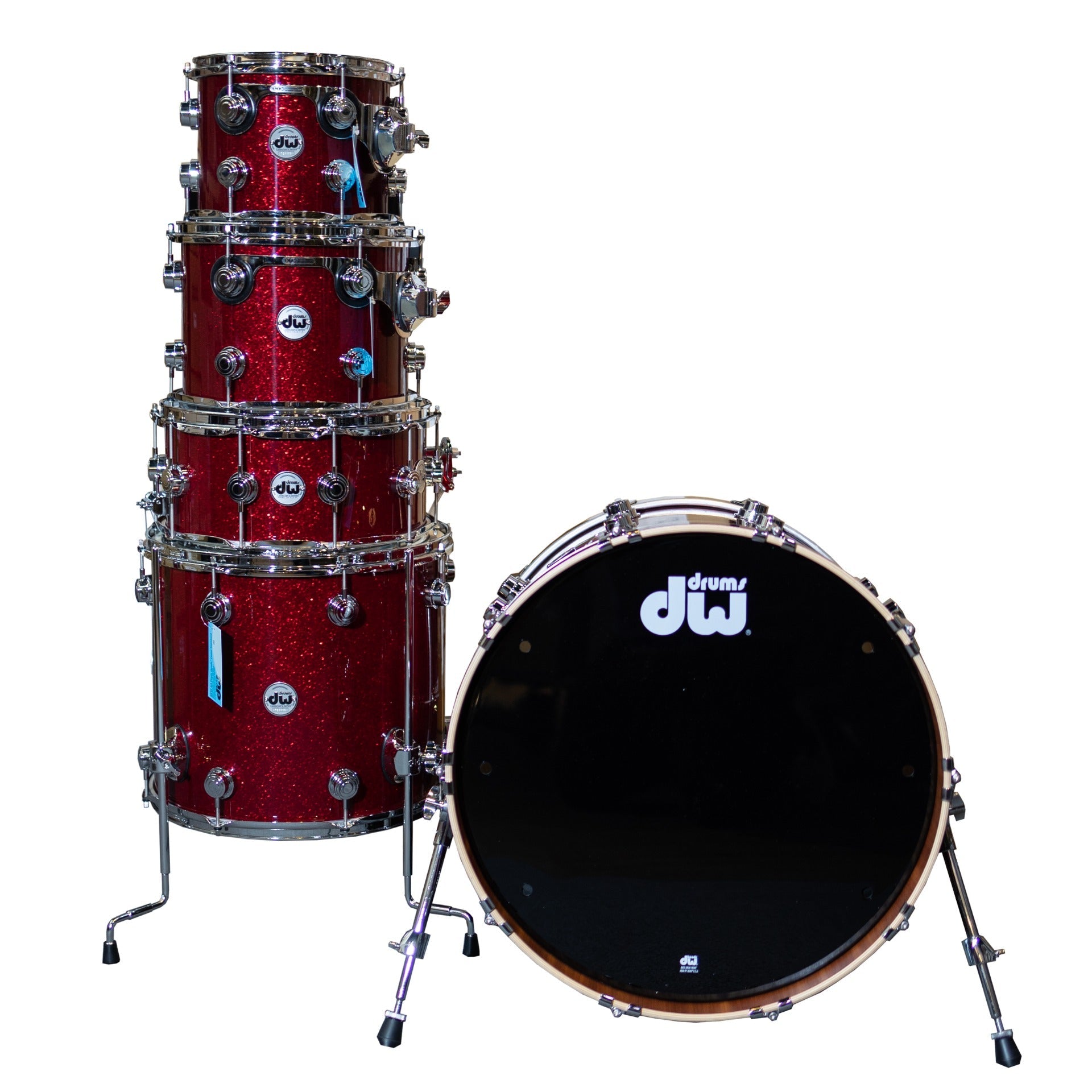 Drum Workshop Collectors Series 5-Piece Shell Kit - Ivory Chaos