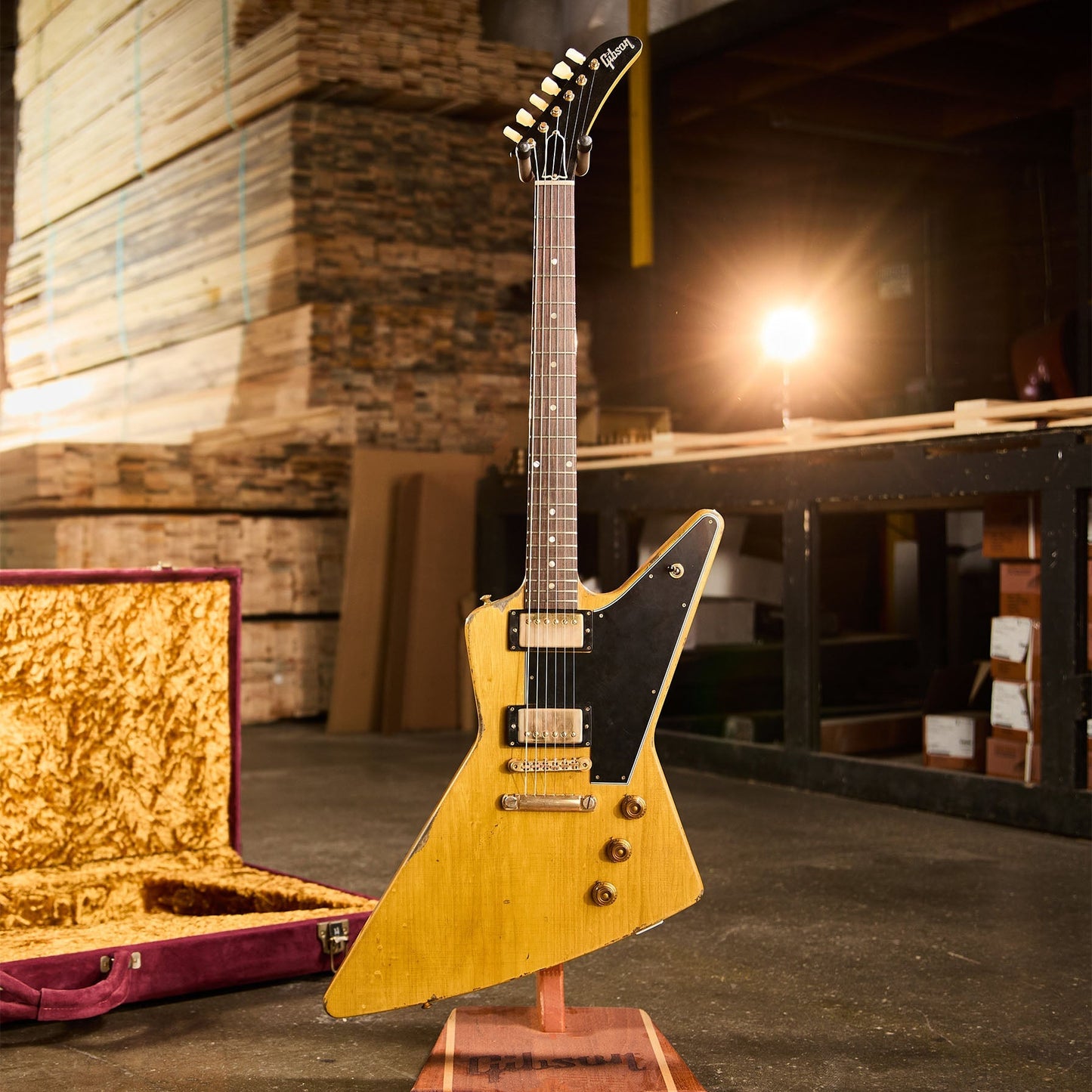 Gibson Custom Leo Scala Heavy Addiction Explorer #4, Natural